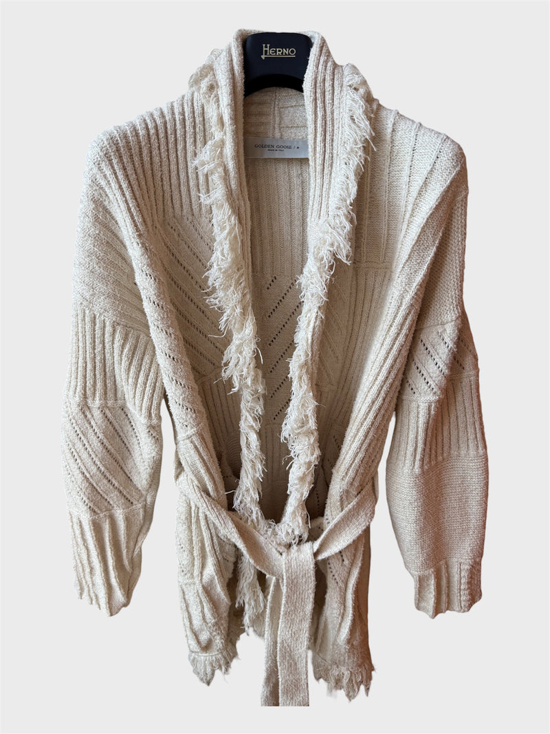 Cardigan Golden Goose panna
