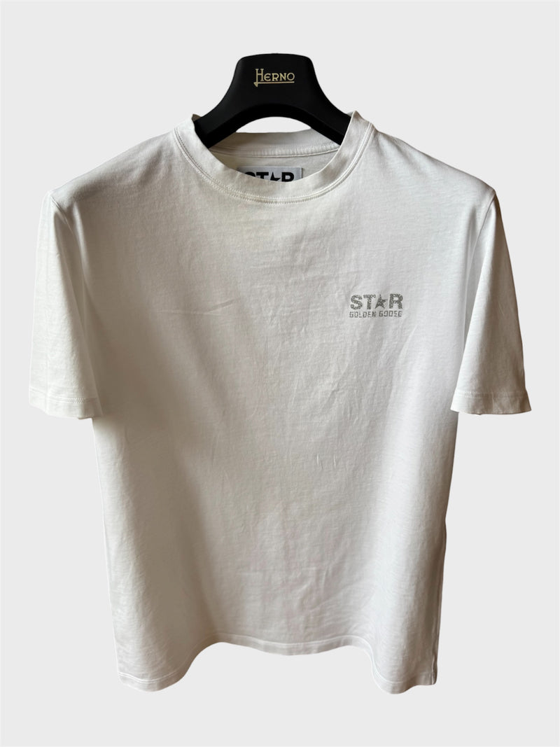 Maglia Golden Goose Star bianca stella argento retro