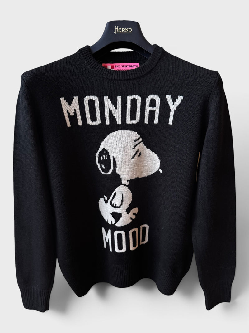 Maglione Saint Barth "Monday Mood" nero