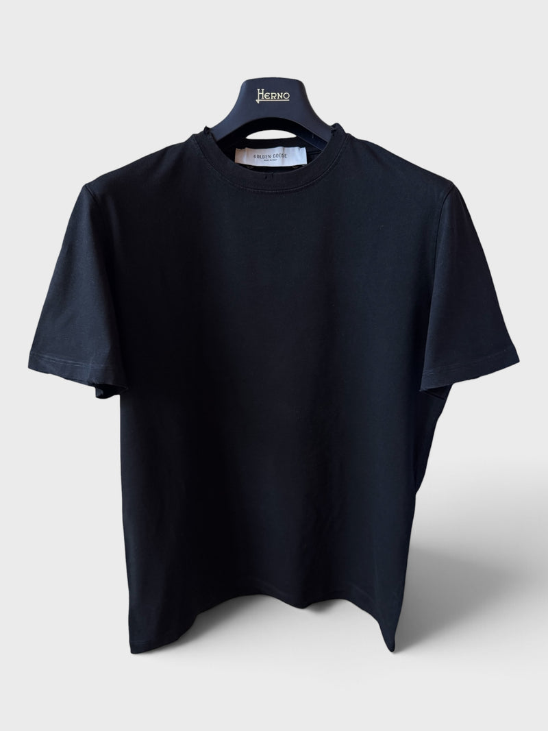 Maglia Golden Goose nera trattamento distressed