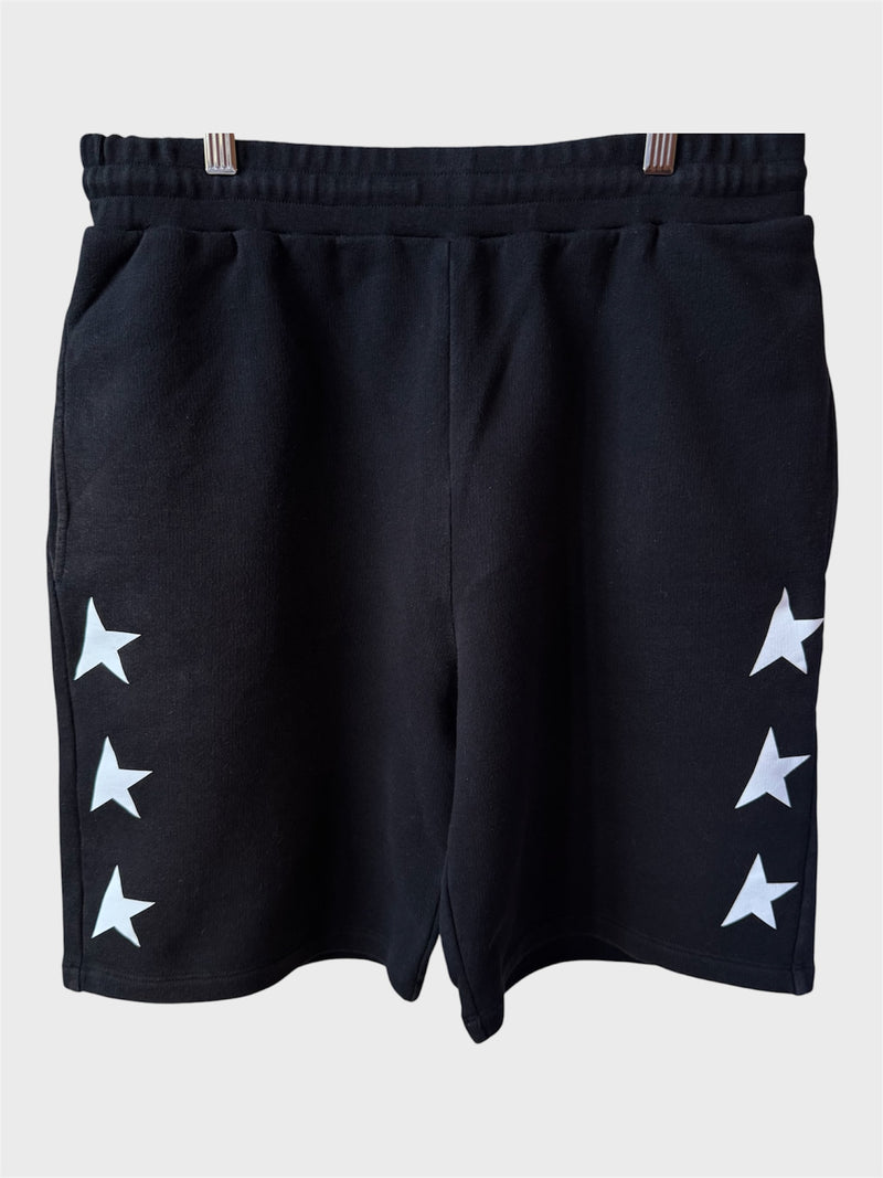 Pantaloncini Golden Goose neri stelle bianche