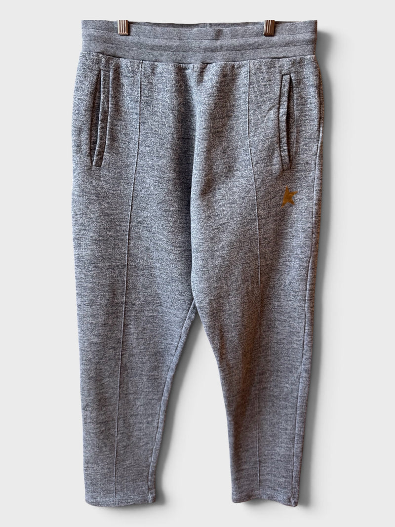 Pantaloni Golden Goose Star grigi stella oro