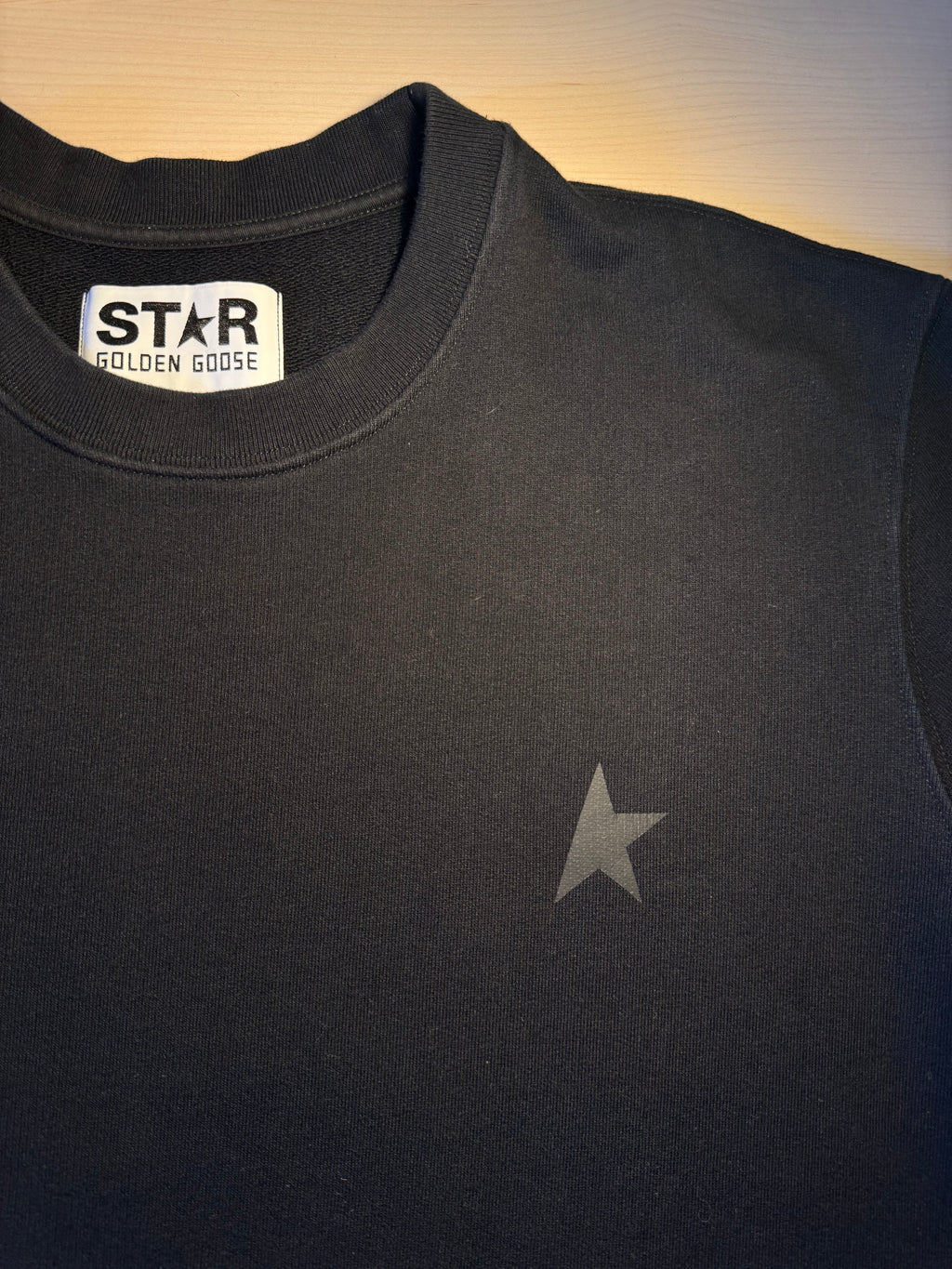 Felpa Golden Goose Star nera stella nera