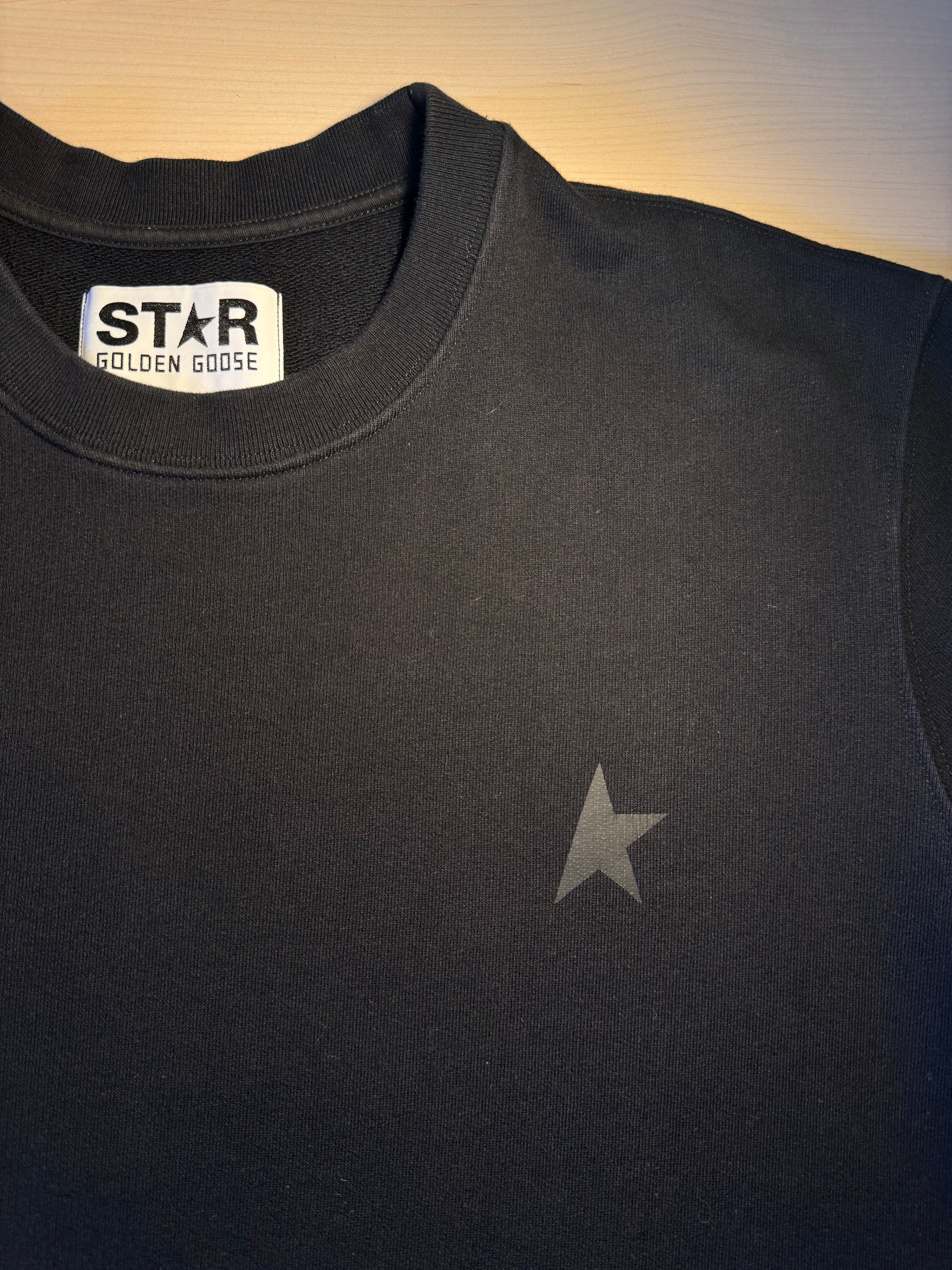 Felpa Golden Goose Star nera stella nera