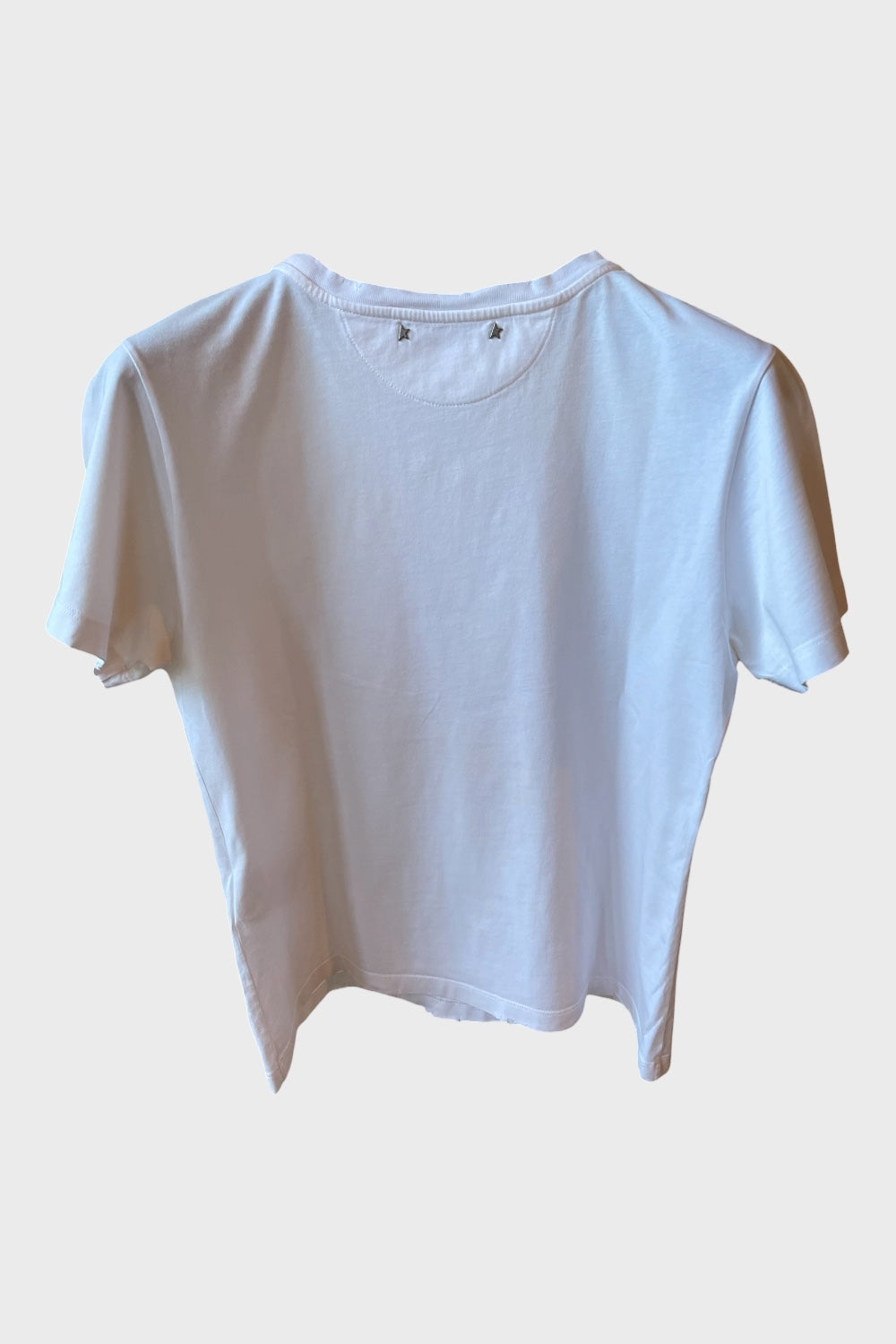 Maglia Golden Goose bianca con patch