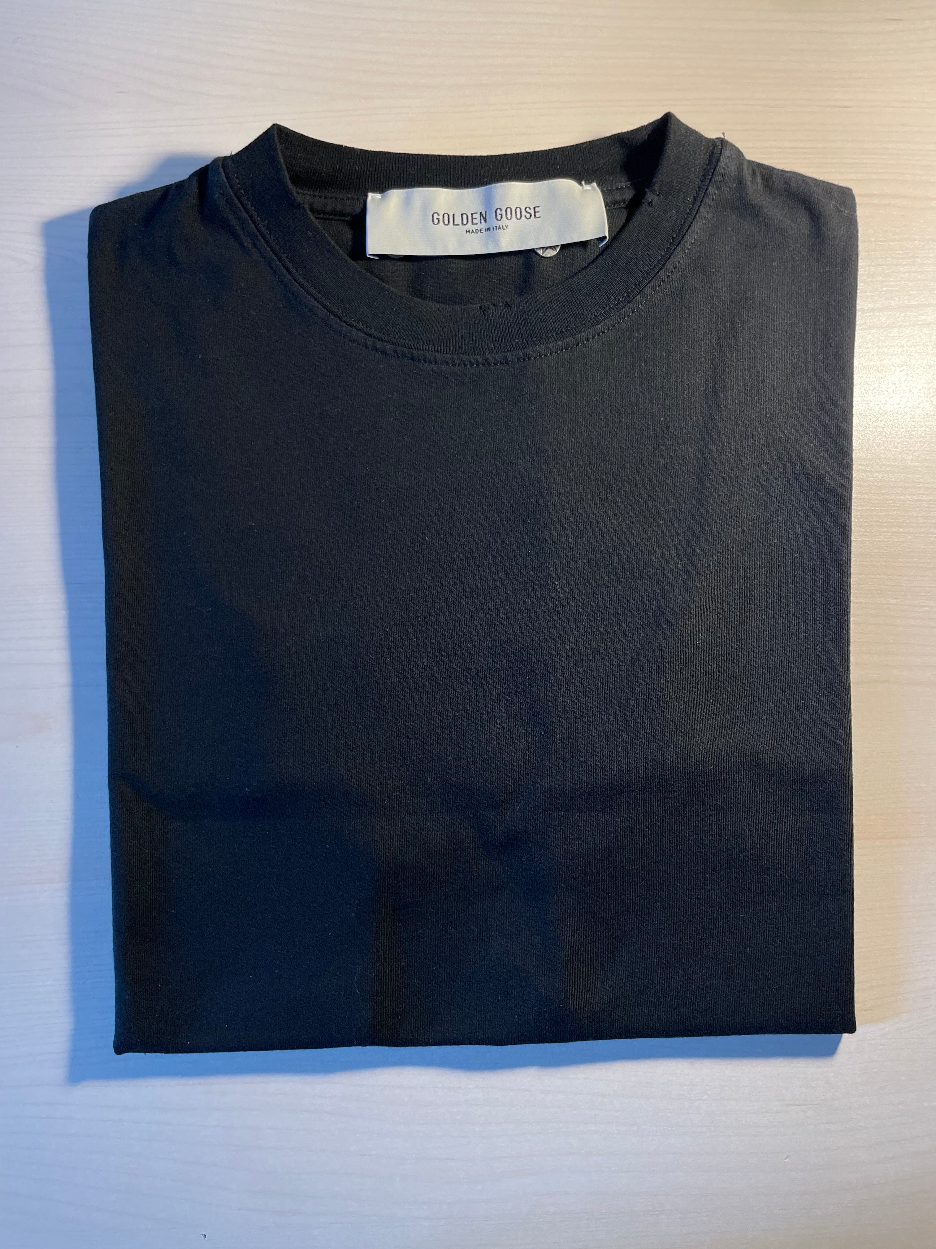Maglia Golden Goose nera trattamento distressed