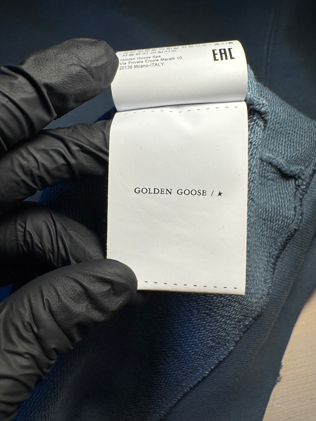 Felpa Golden Goose "University Venezia" azzurra