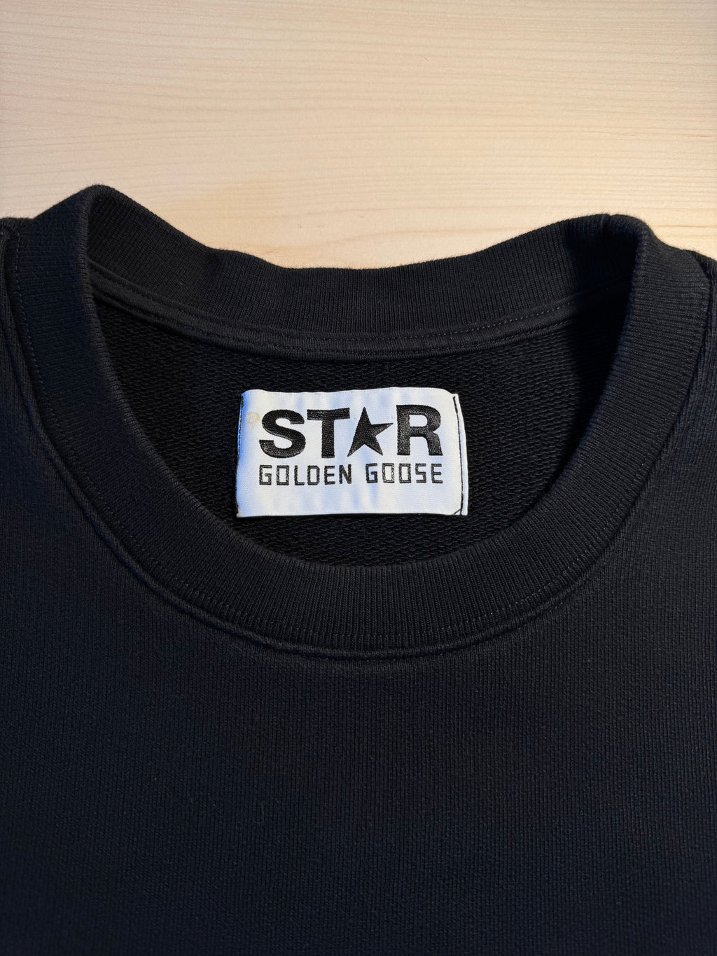 Felpa Golden Goose Star nera stella nera