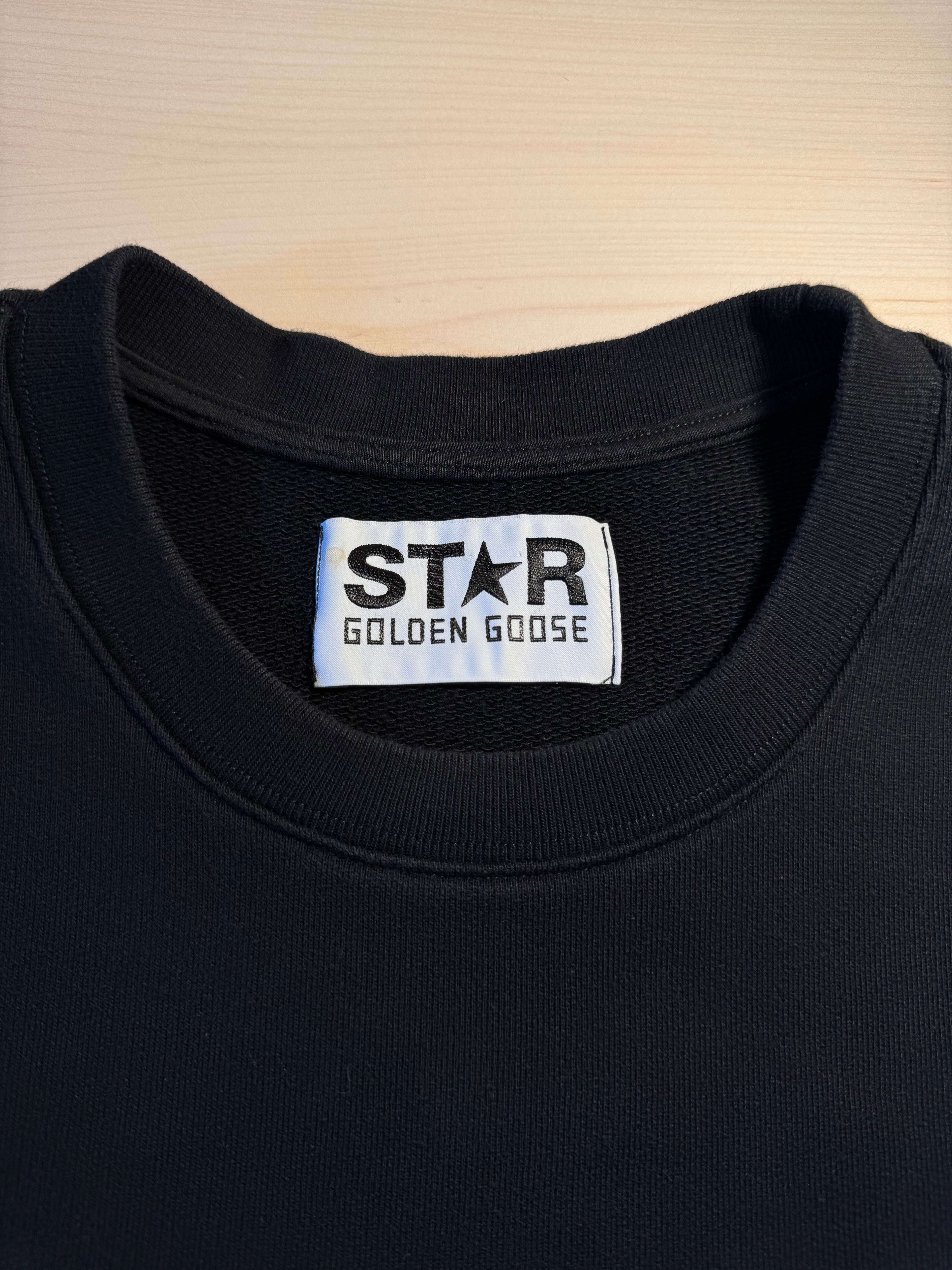 Felpa Golden Goose Star nera stella nera