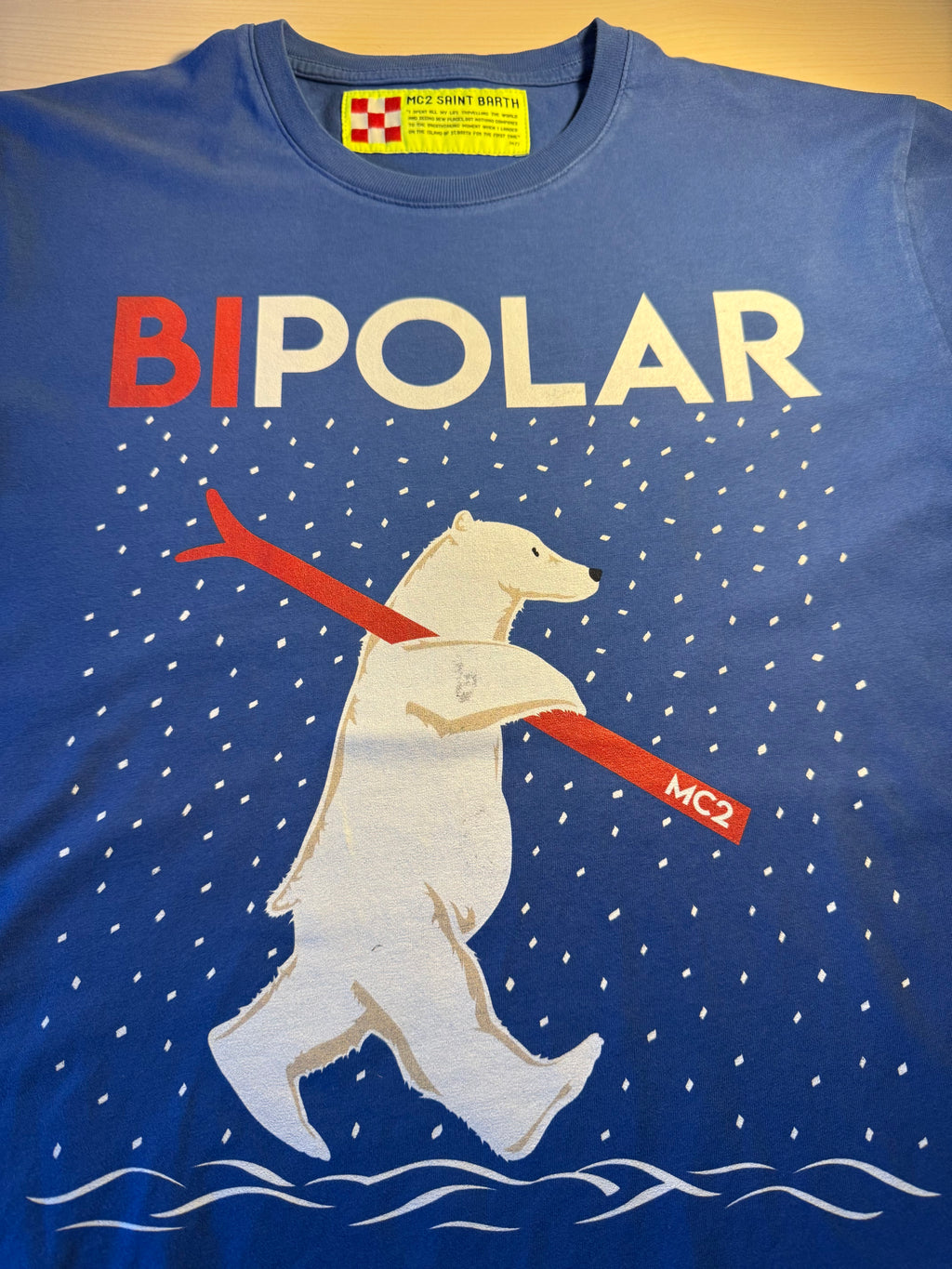 Maglia Saint Barth "Bipolar” blu