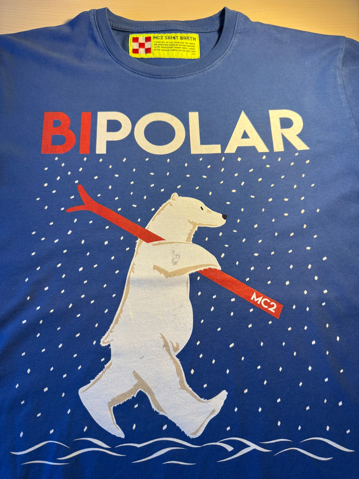 Maglia Saint Barth "Bipolar” blu