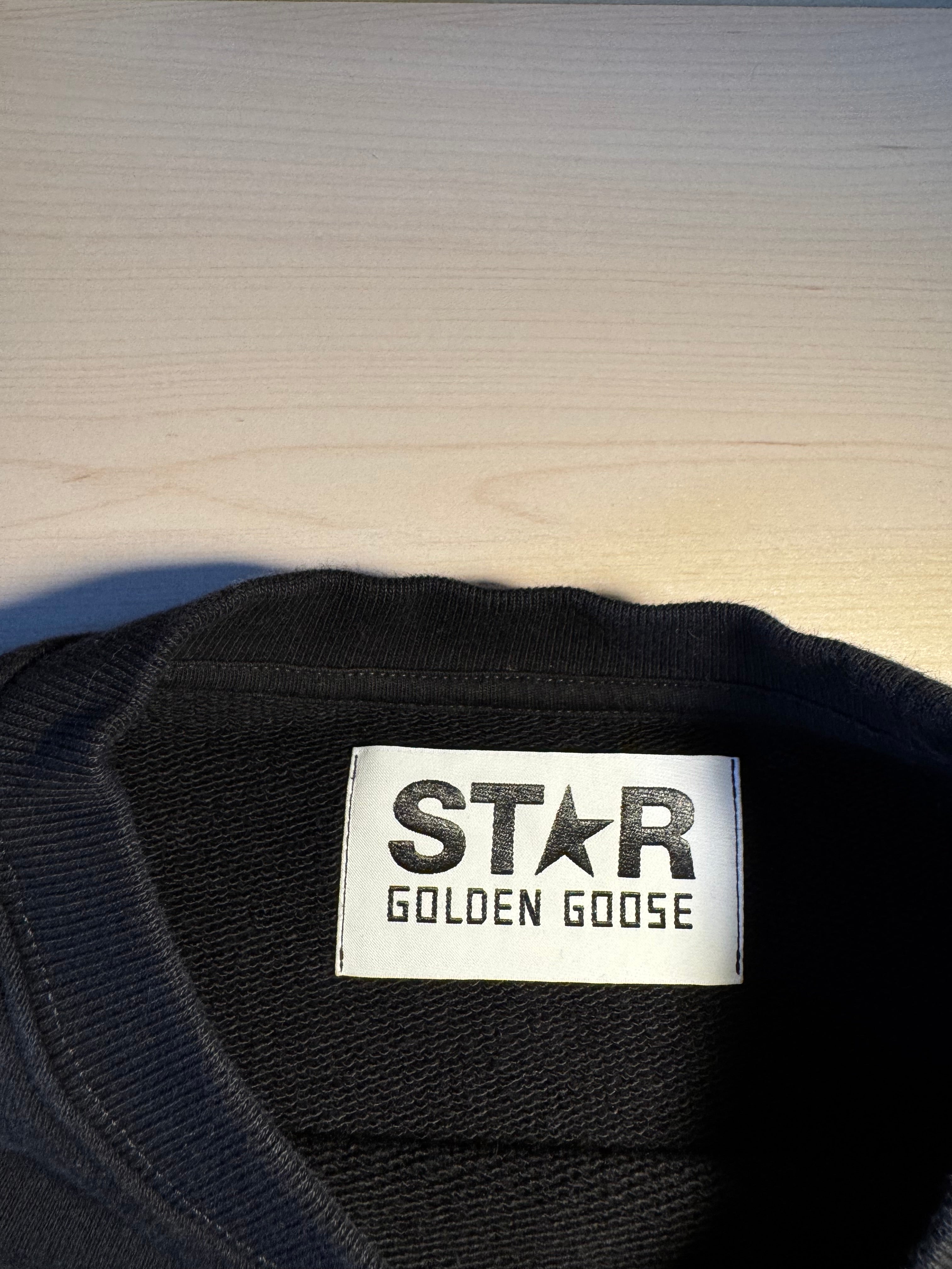 Felpa Golden Goose Star nera stella nera