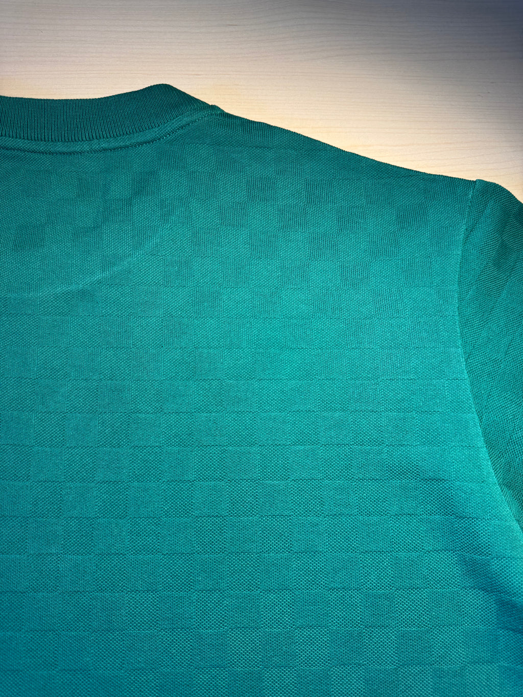 Maglia Louis Vuitton verde con taschino Damier
