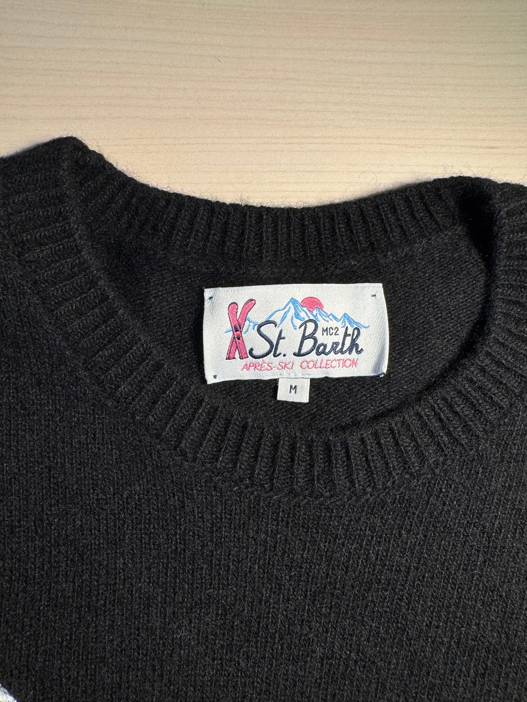 Maglione Saint Barth "Queen of the Night" nero