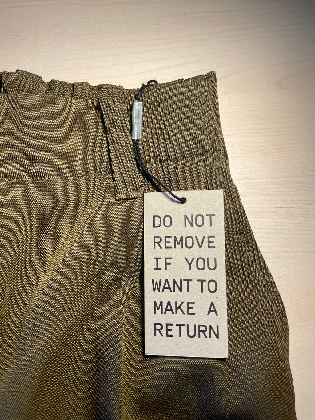 Pantaloni Golden Goose verdi misto lana