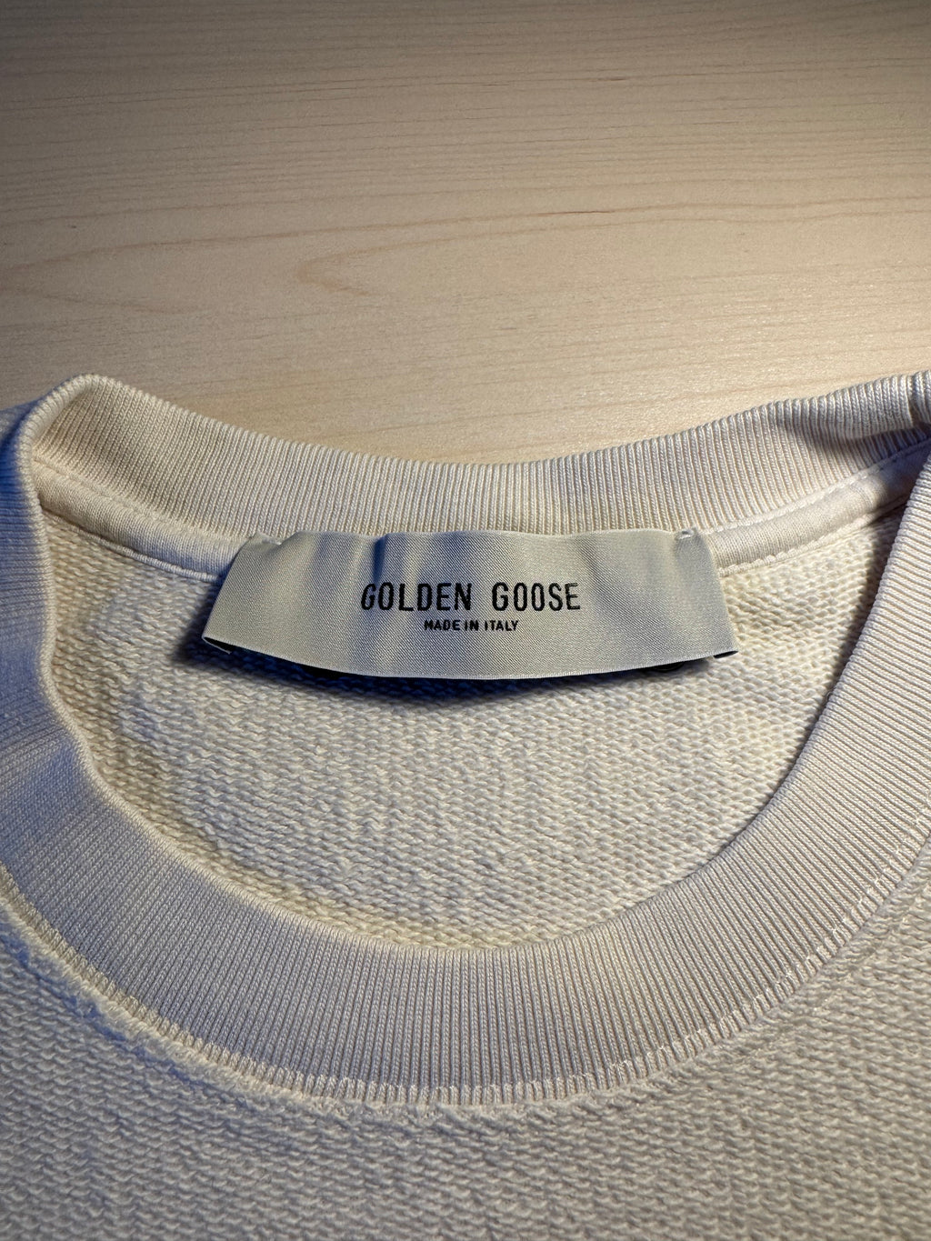 Felpa Golden Goose "Golden University” bianca