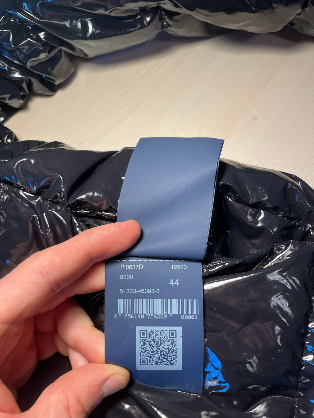 Piumino Herno nero lucido
