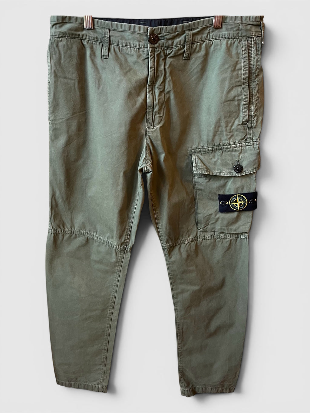Pantaloni Stone Island cargo verdi