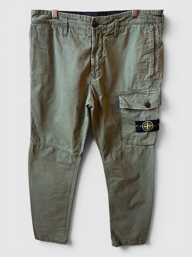 Pantaloni Stone Island cargo verdi