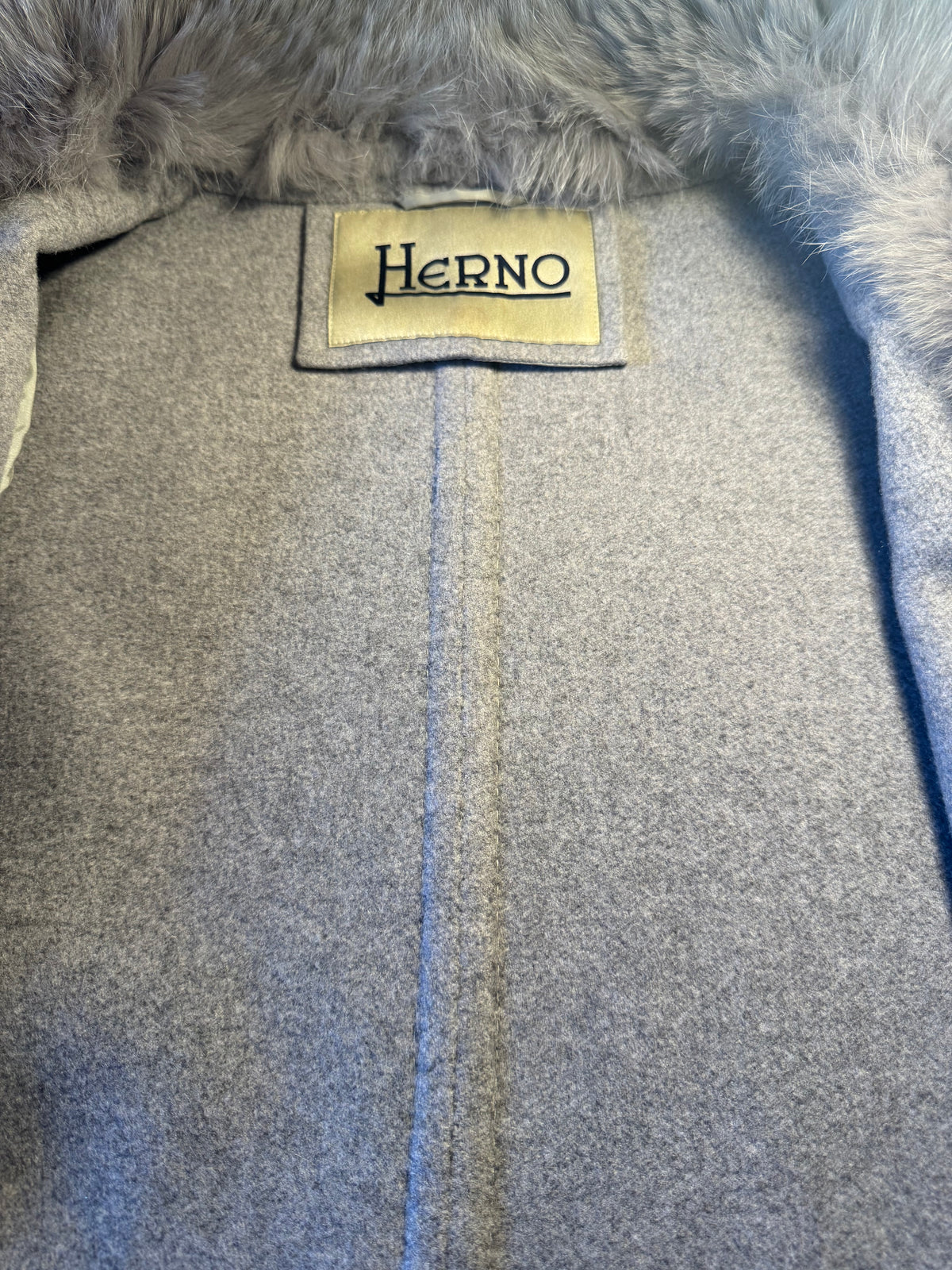 Cappotto Herno 100% cachemire grigio