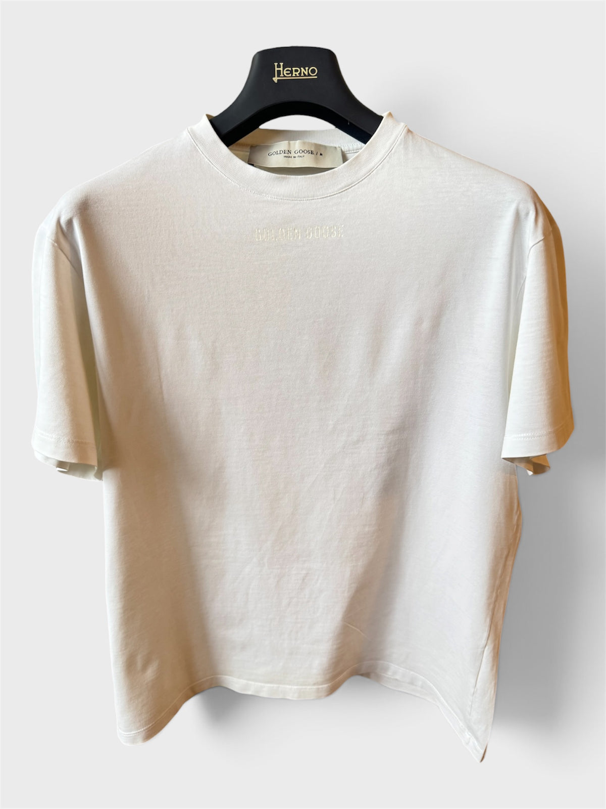 Maglia Golden Goose logo “Golden Goose” bianca