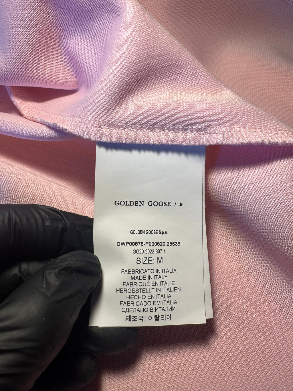 Felpa Golden Goose Star jogging rosa stelline laterali