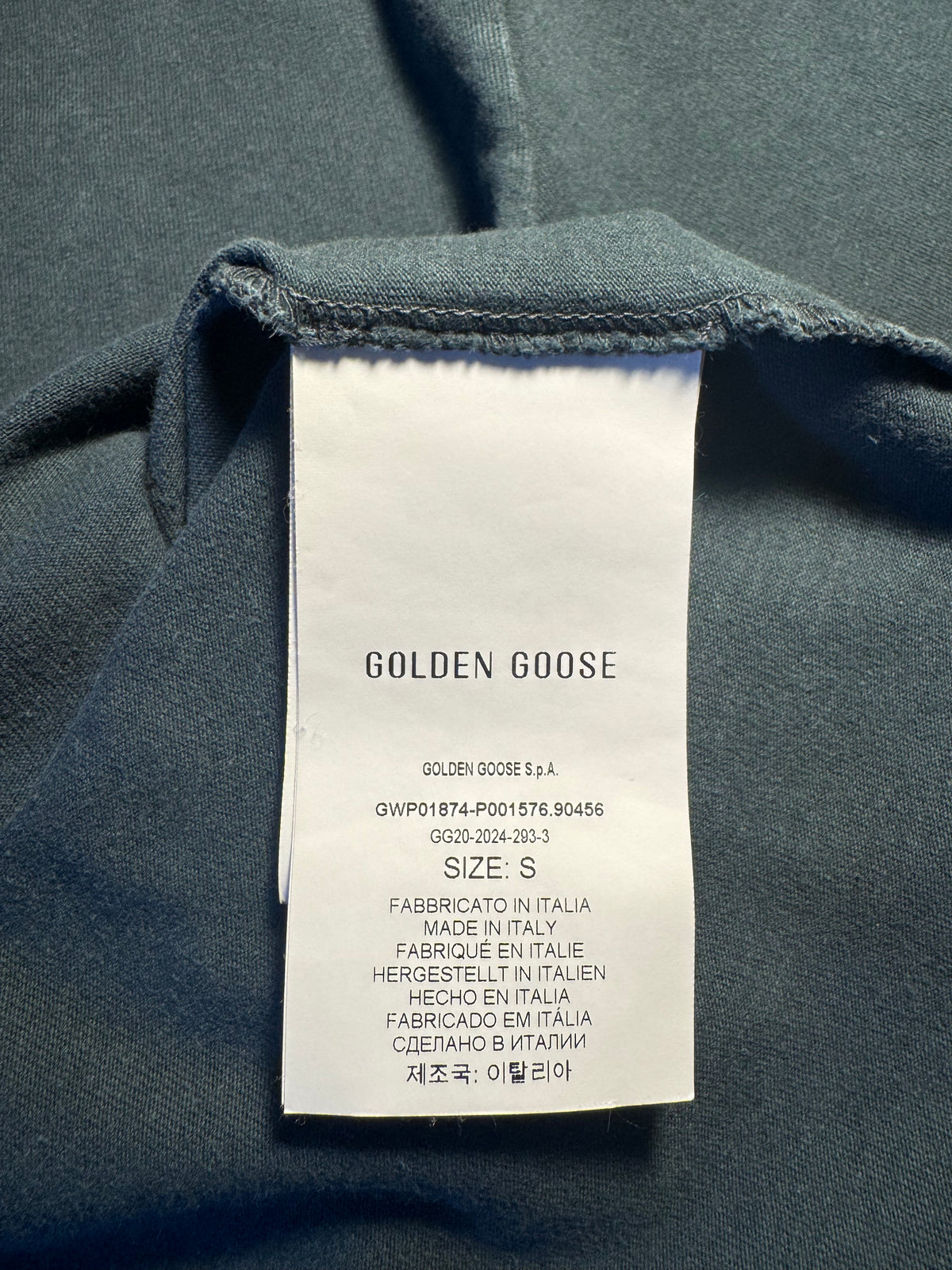 Maglia Golden Goose nero lavato “Golden” retro - Jersey Capsule