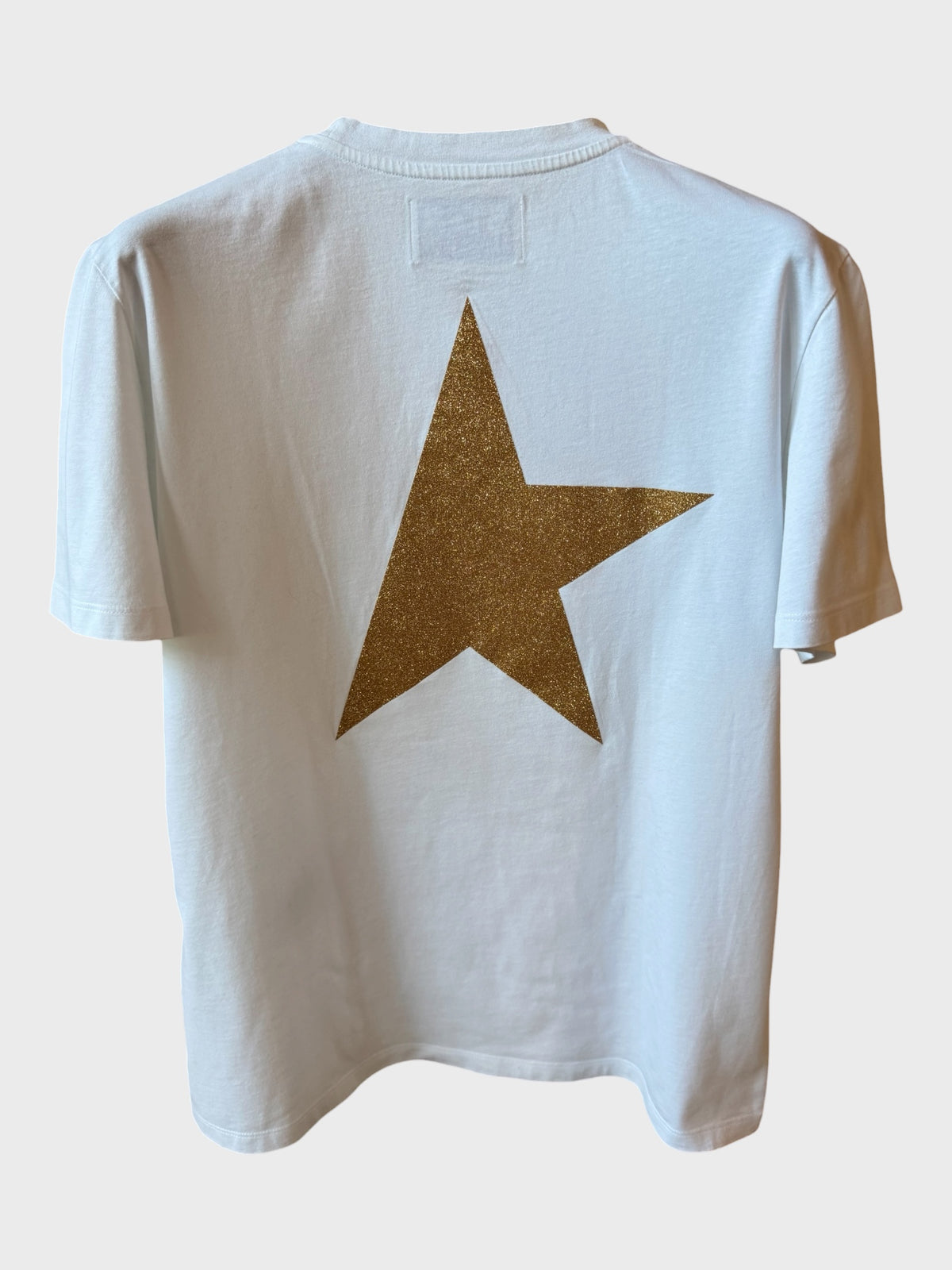 Maglia Golden Goose Star bianca stella oro retro