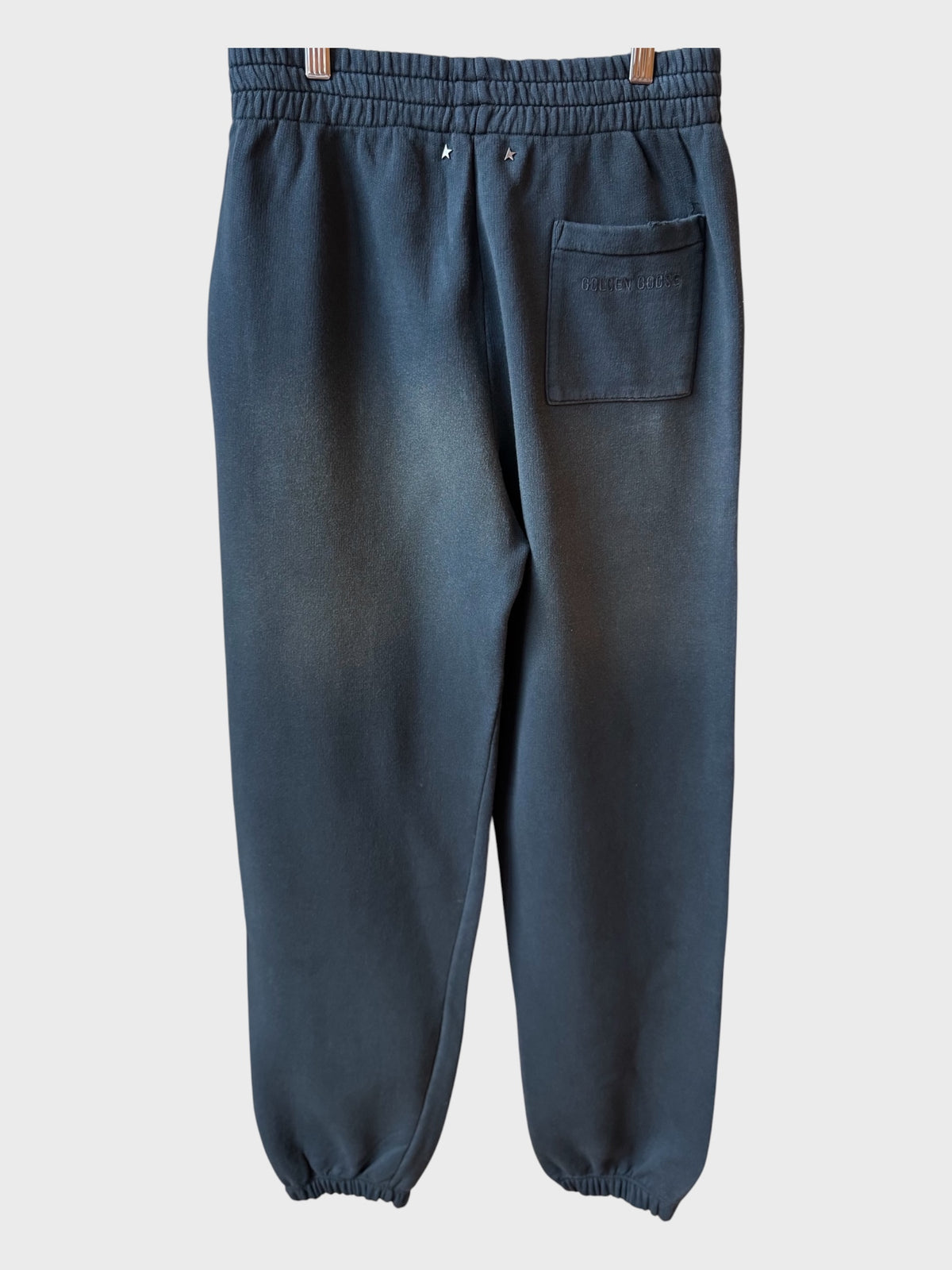 Pantaloni Golden Goose jogging nero effetto lavato