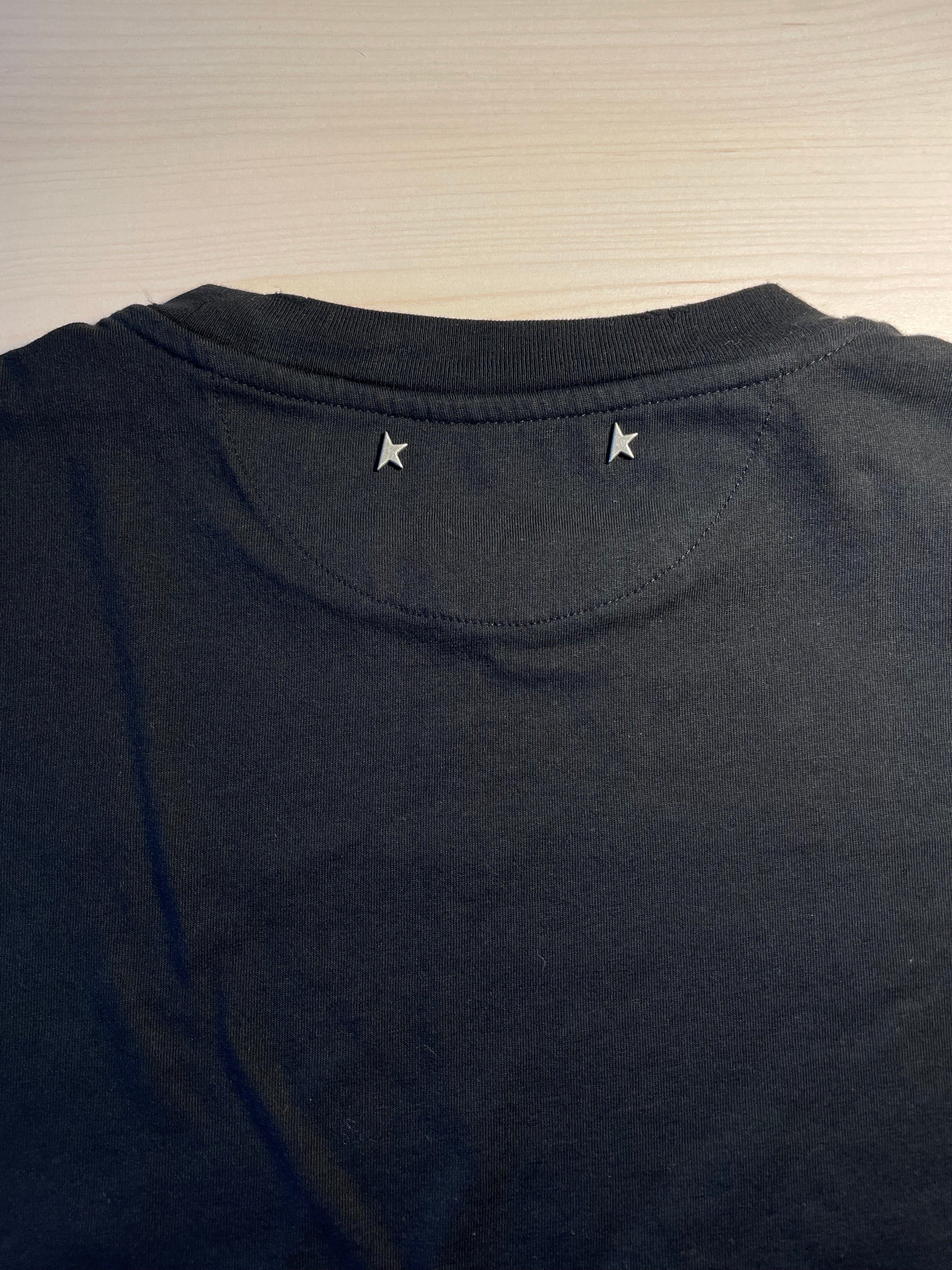Maglia Golden Goose nera trattamento distressed