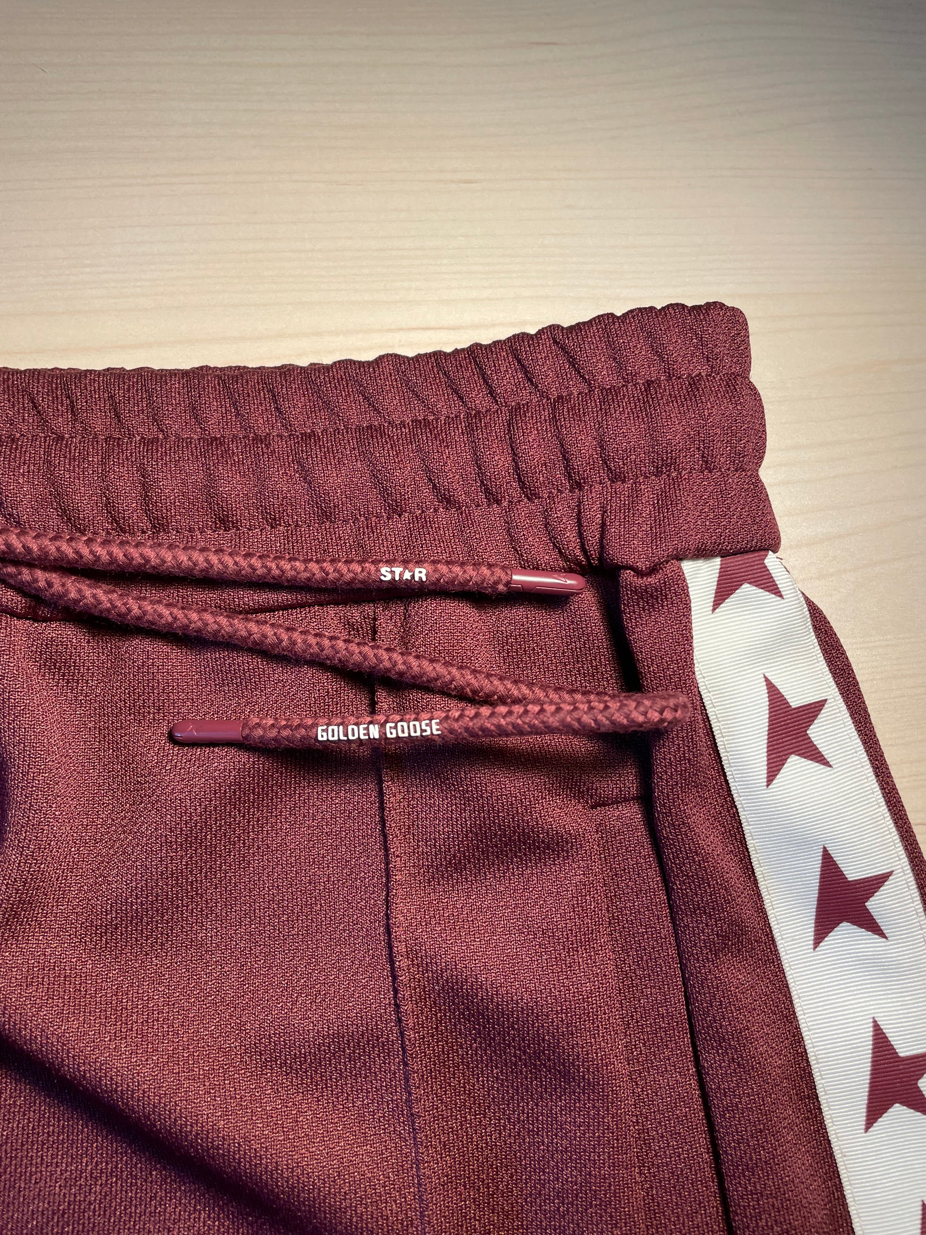 Gonna Golden Goose Star stelline laterali bordeaux