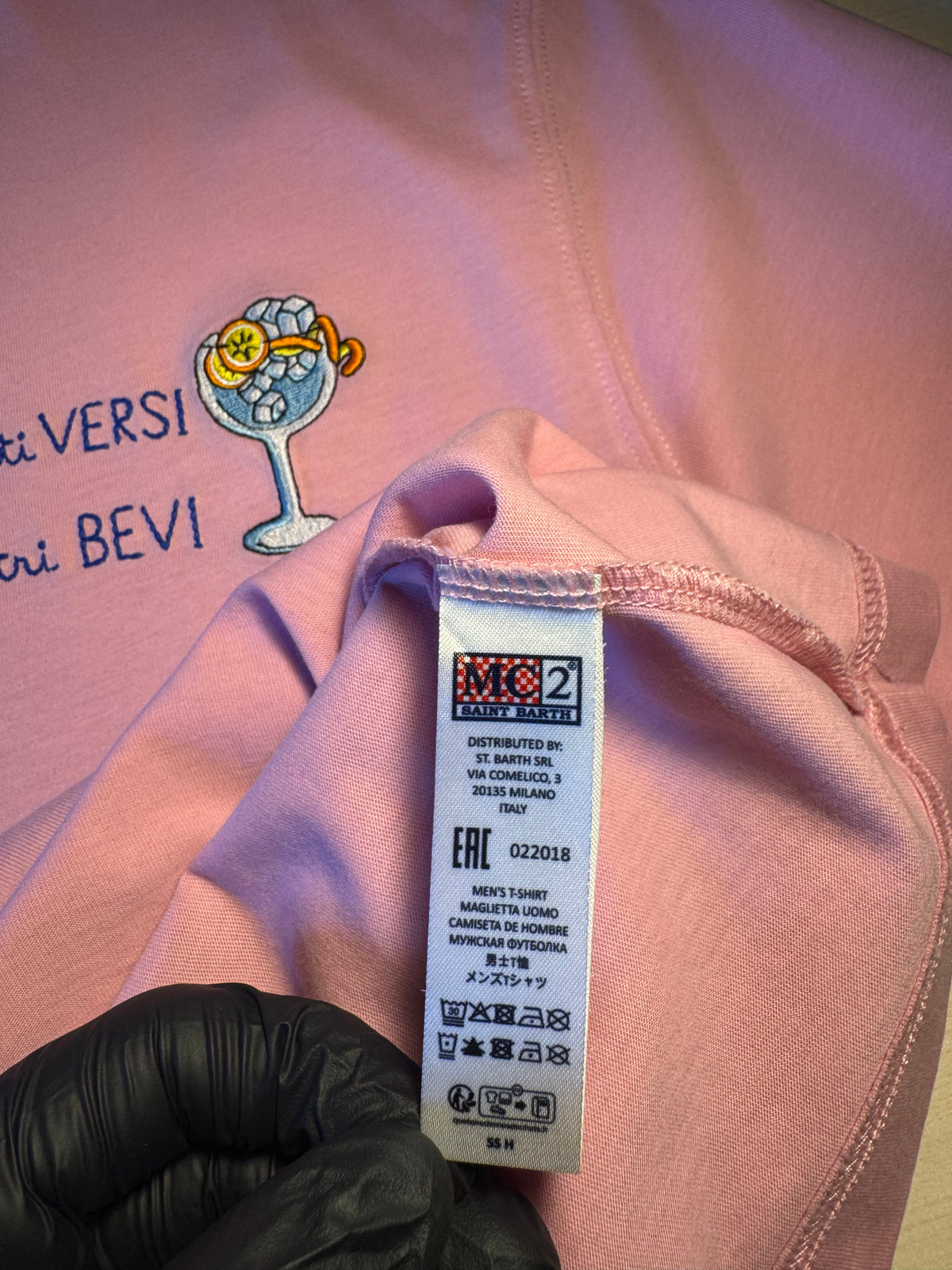 Maglia Saint Barth "Per Certi Versi Per altri Bevi” rosa
