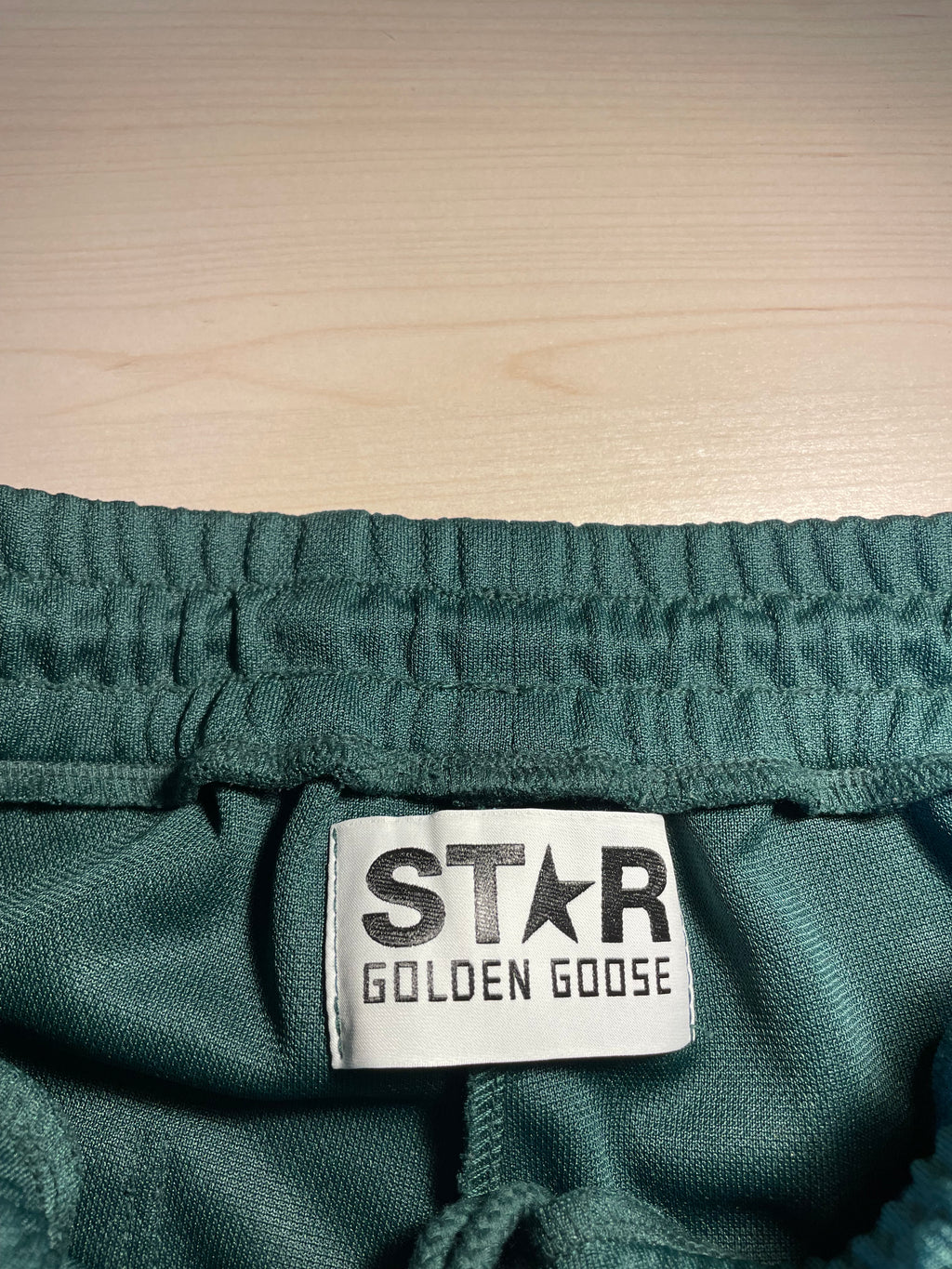 Pantaloni Golden Goose Star jogging verdi stelline laterali