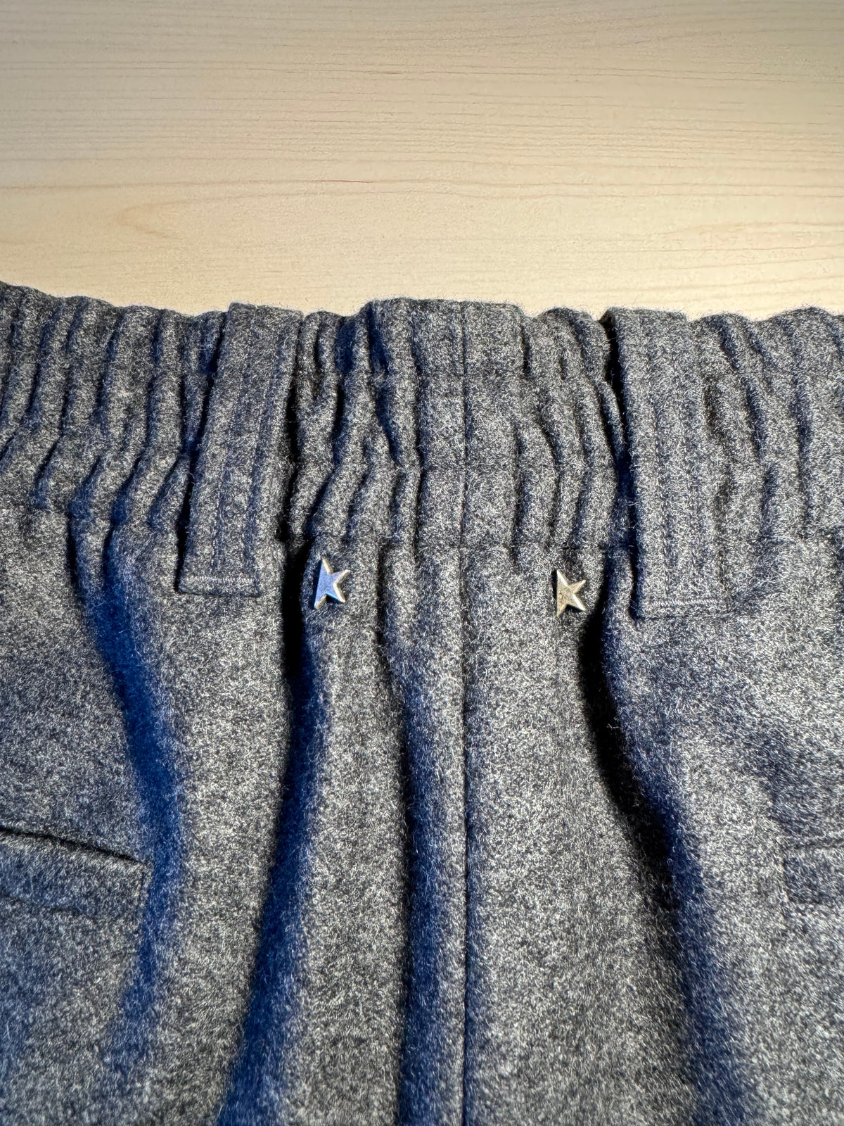 Pantaloni Golden Goose lana grigi