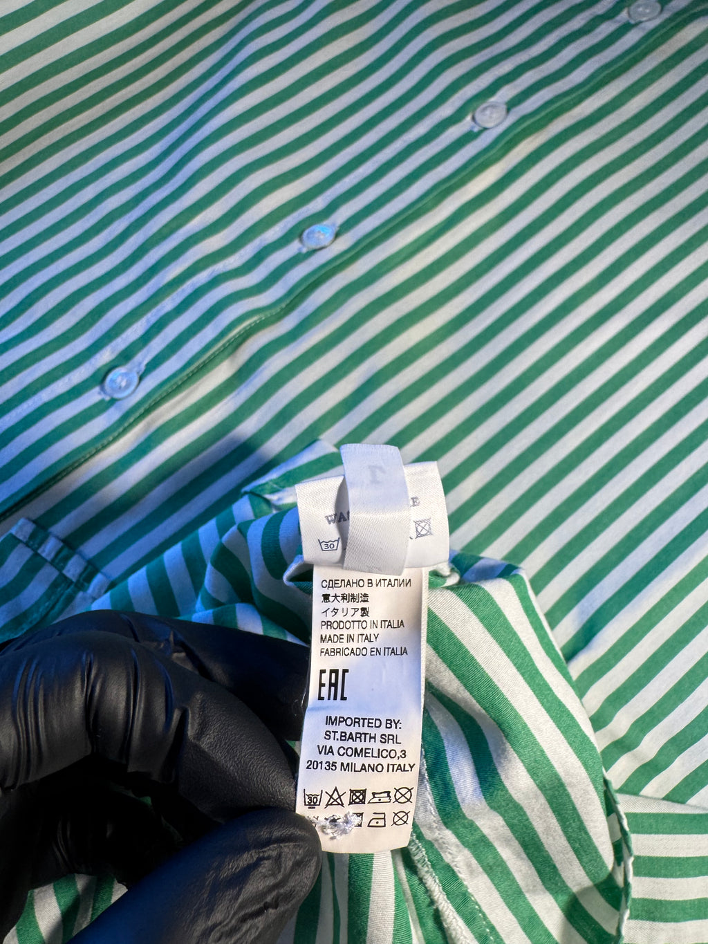Camicia Saint Barth "Madame A La Plage" righe