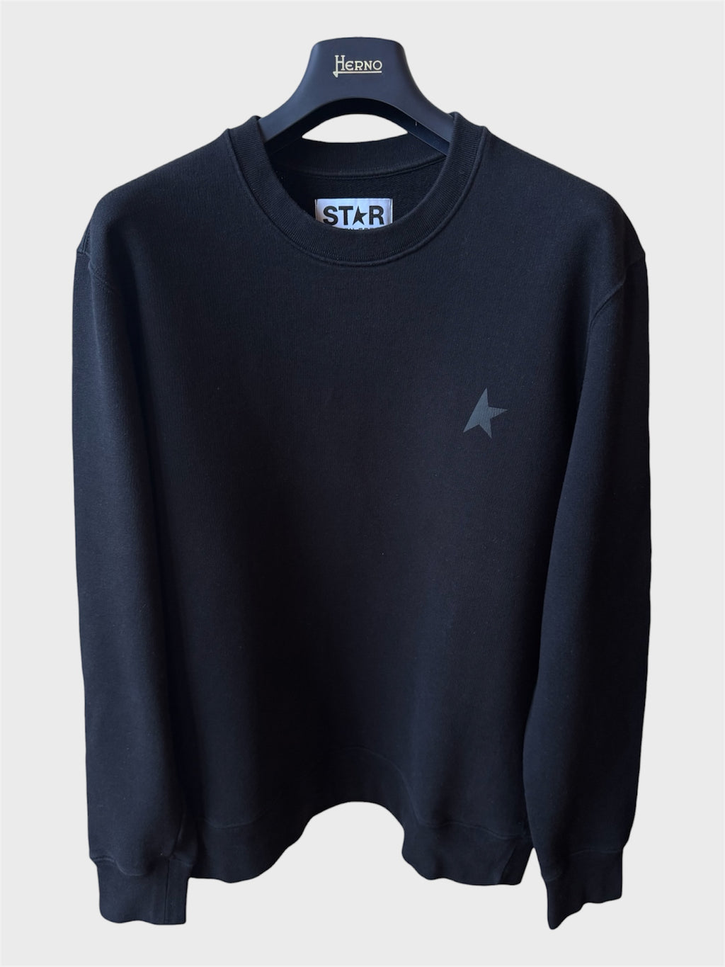 Felpa Golden Goose Star nera stella nera