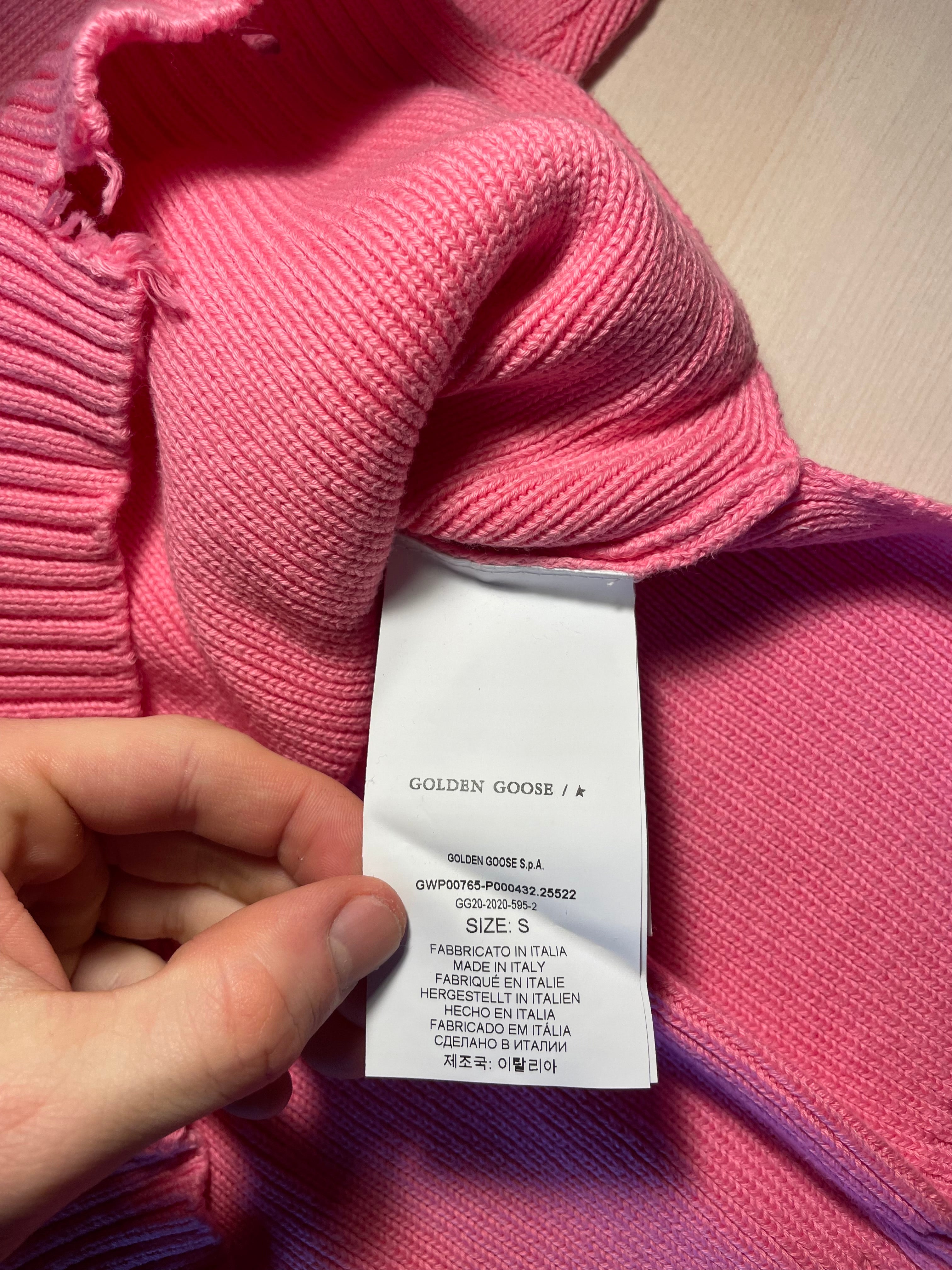 Maglione Golden Goose rosa "Do what you love"