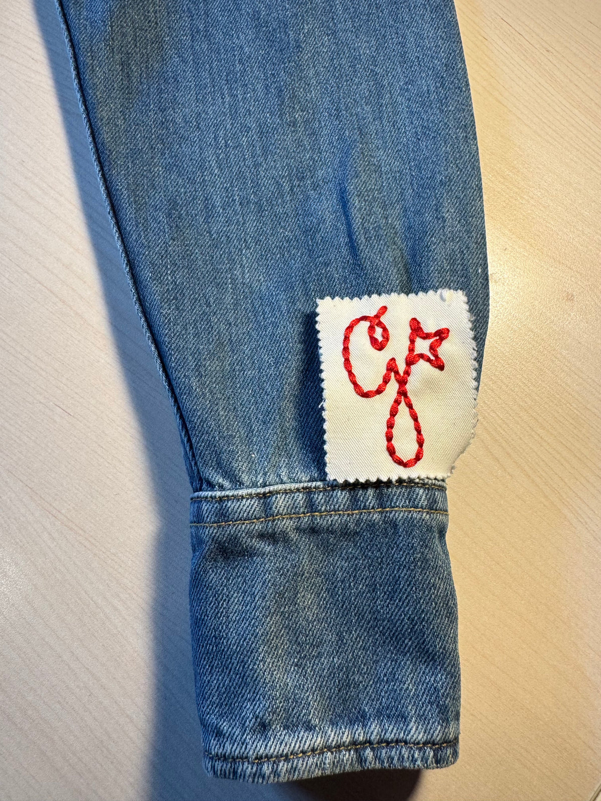 Vestito Golden Goose jeans denim con patch