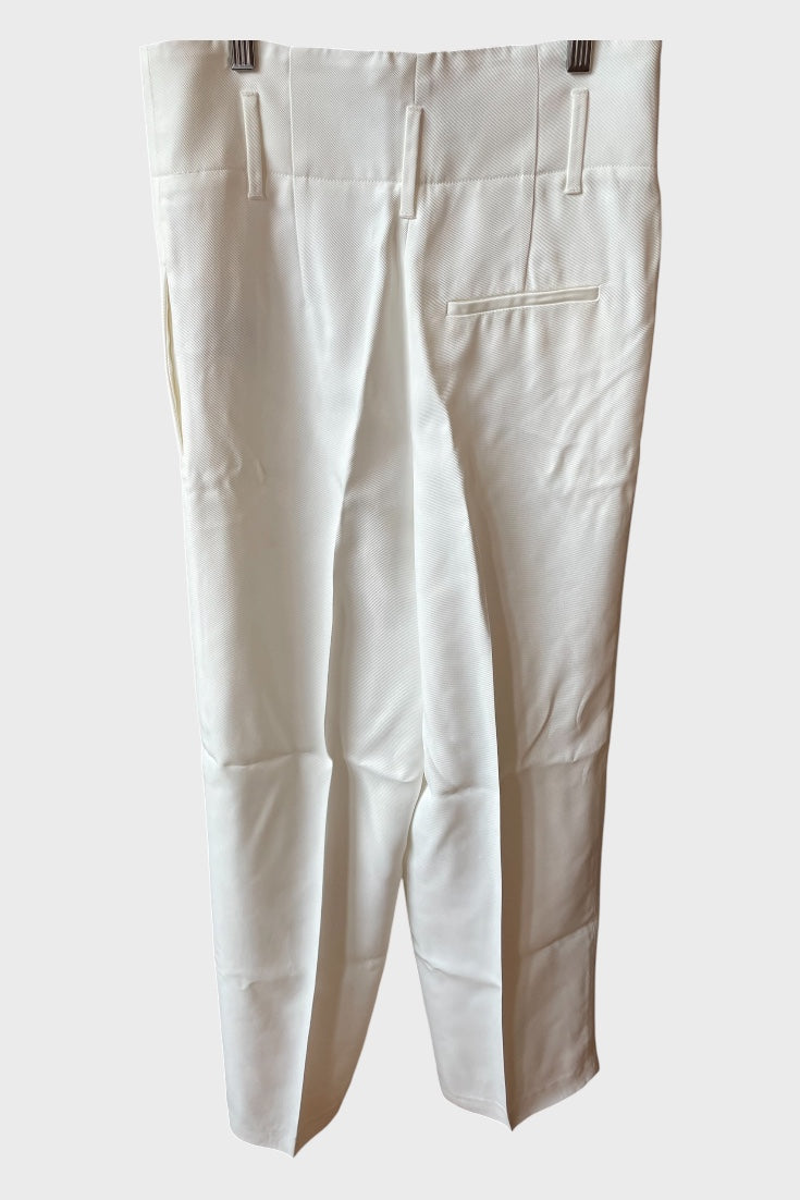 Pantaloni Golden Goose bianchi viscosa
