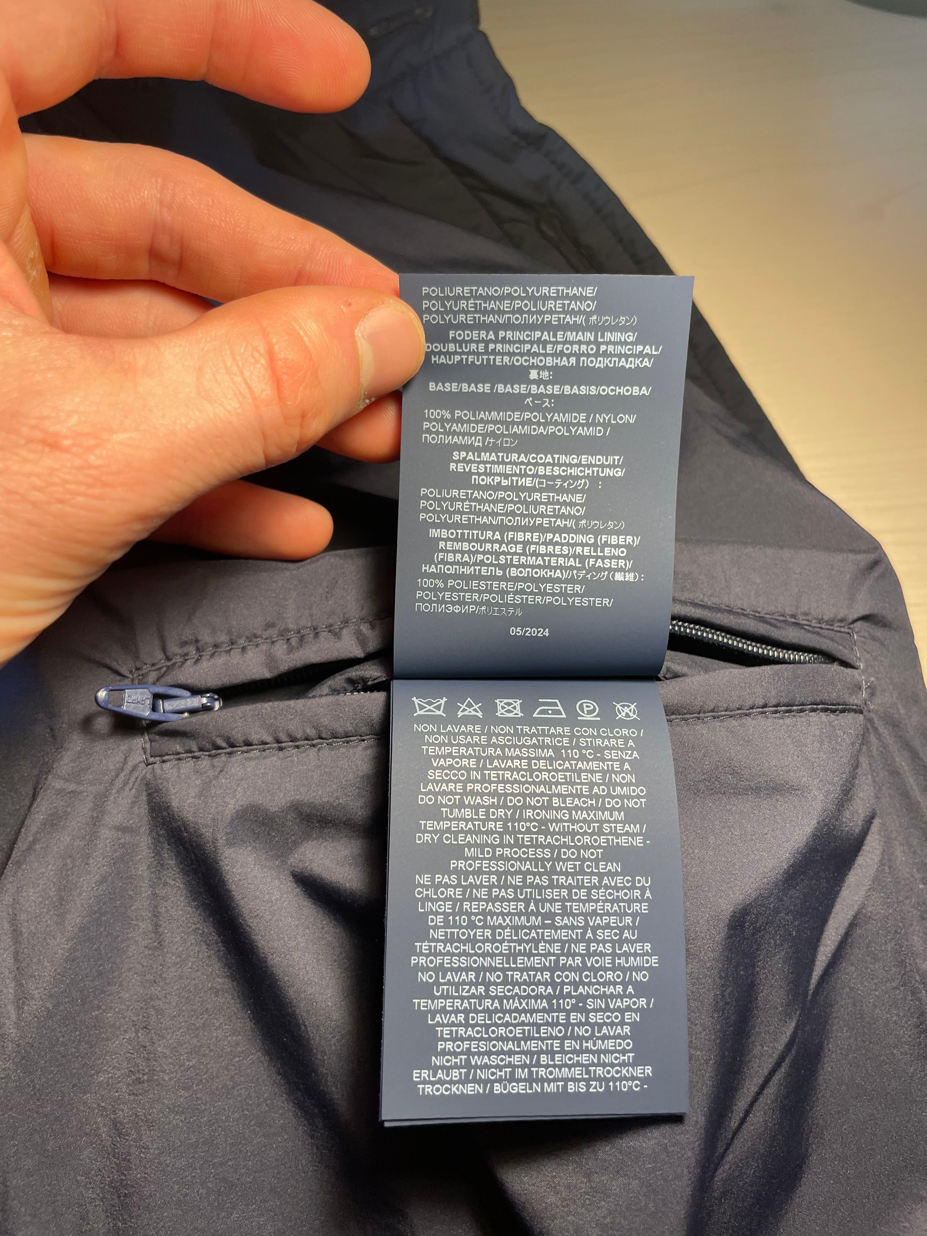 Giacca Herno biker blu 100 grammi