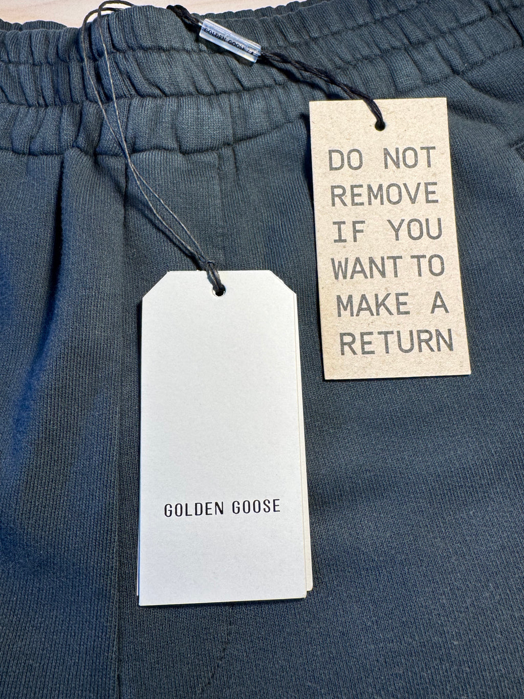 Pantaloni Golden Goose jogging nero effetto lavato