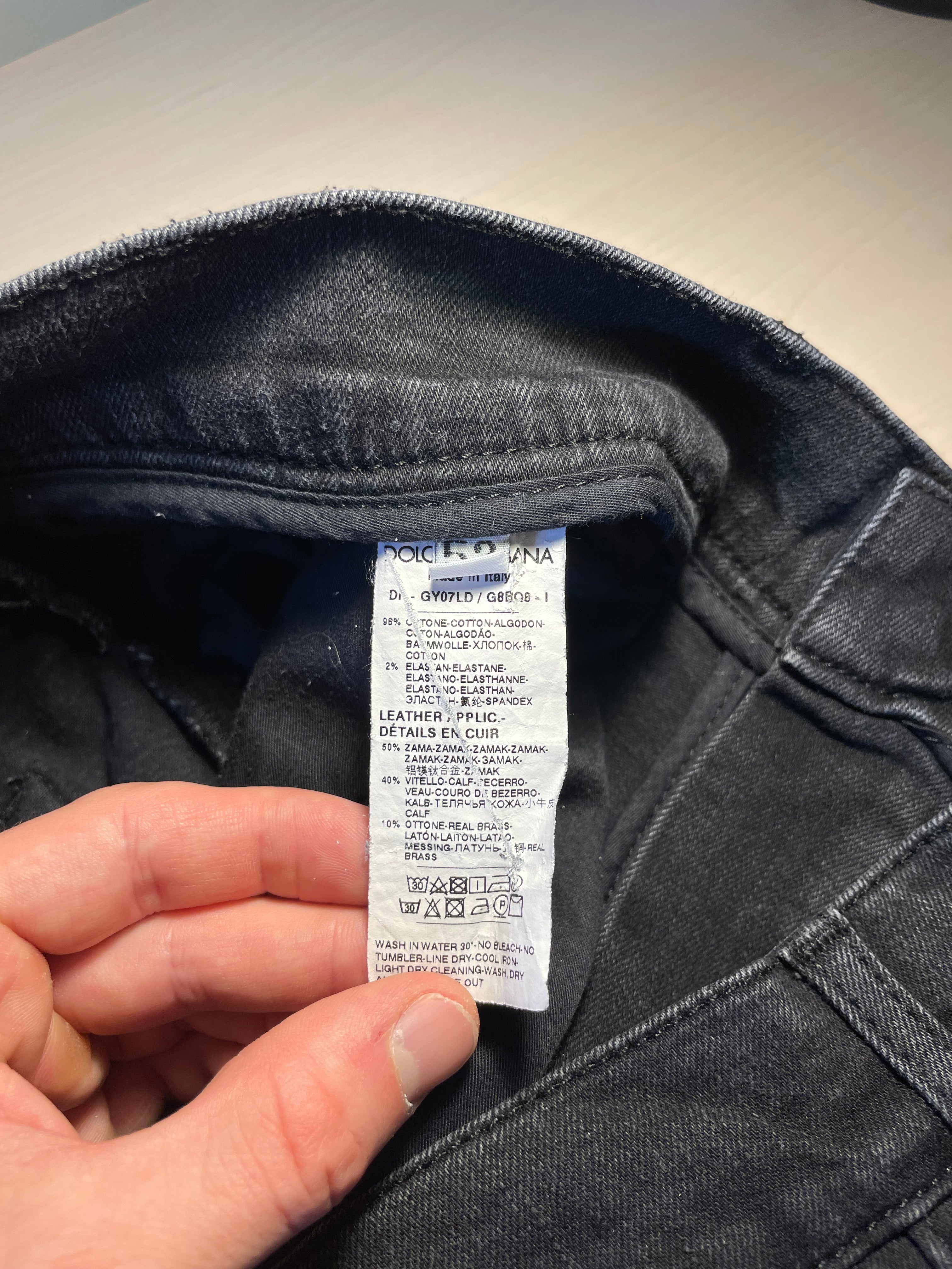 Jeans Dolce e Gabbana Denim Skinny neri