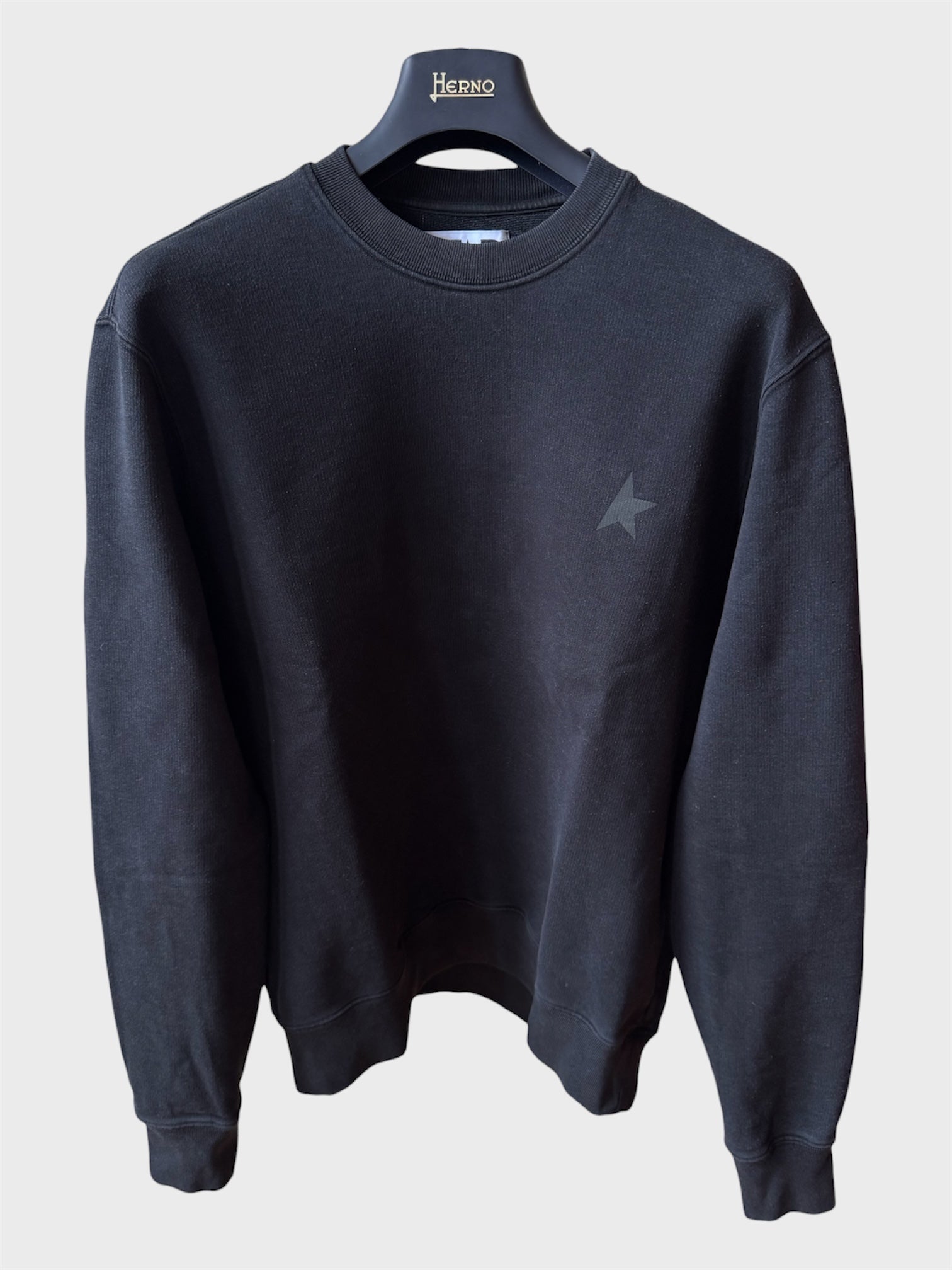 Felpa Golden Goose Star nera stella nera