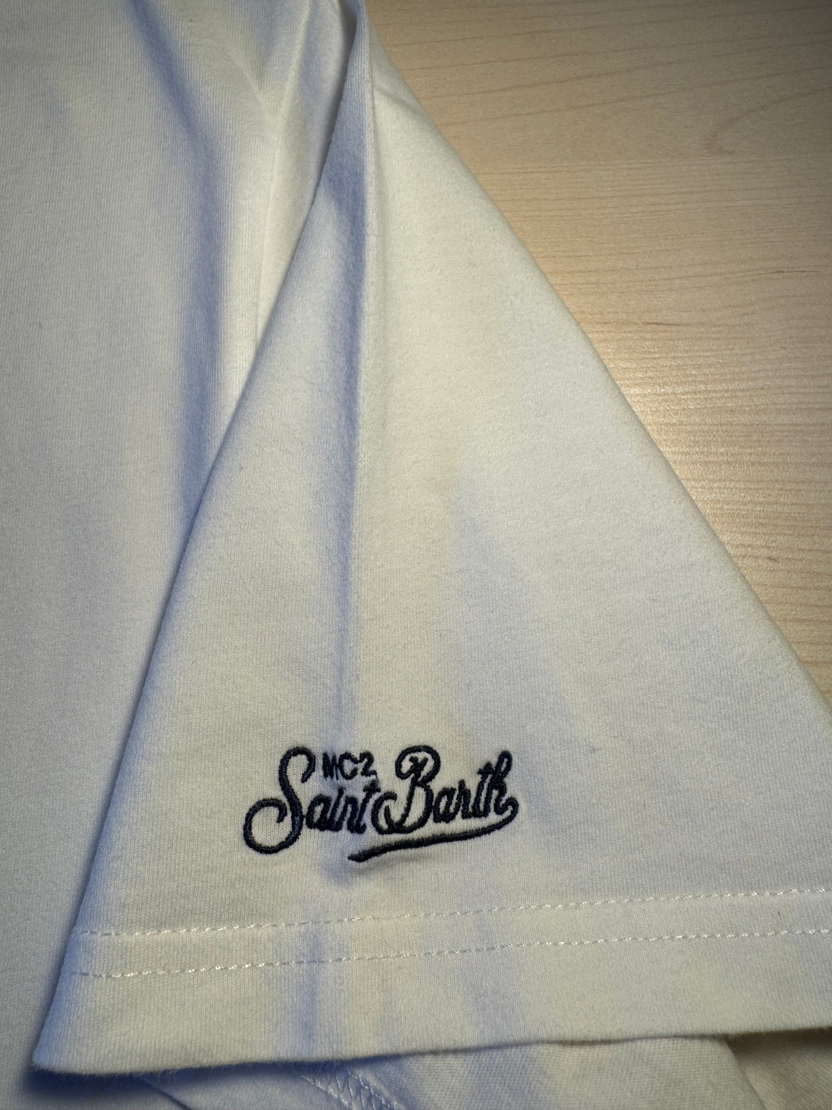 Maglia Saint Barth "I Hate Mountains" bianca