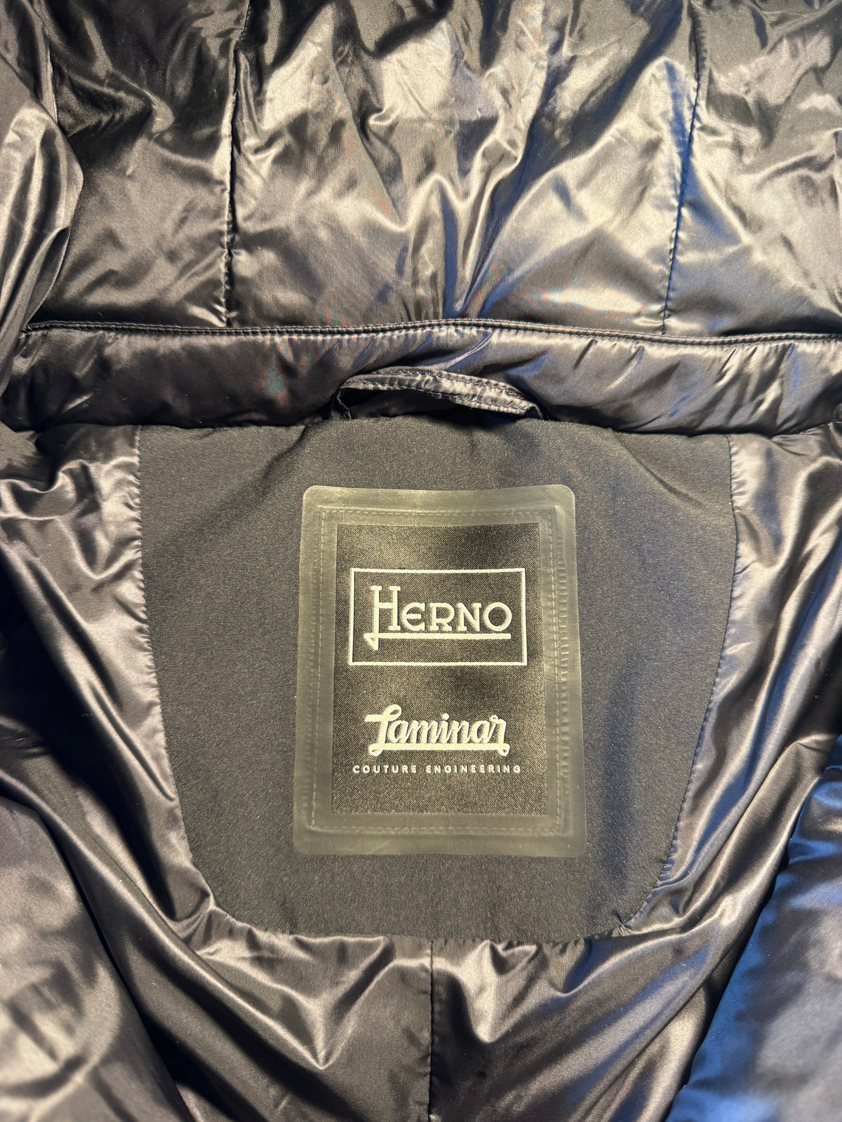 Giubbino Herno Laminar lucido argento