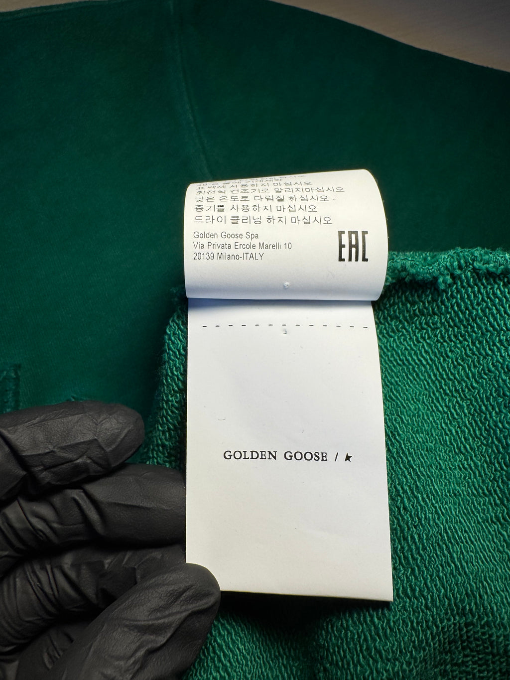 Felpa Golden Goose “VCE” verde
