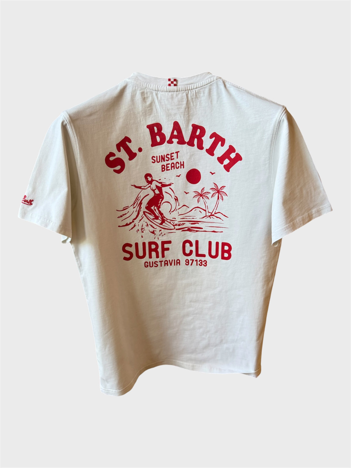 Maglia Saint Barth "Surf Club” Bianca