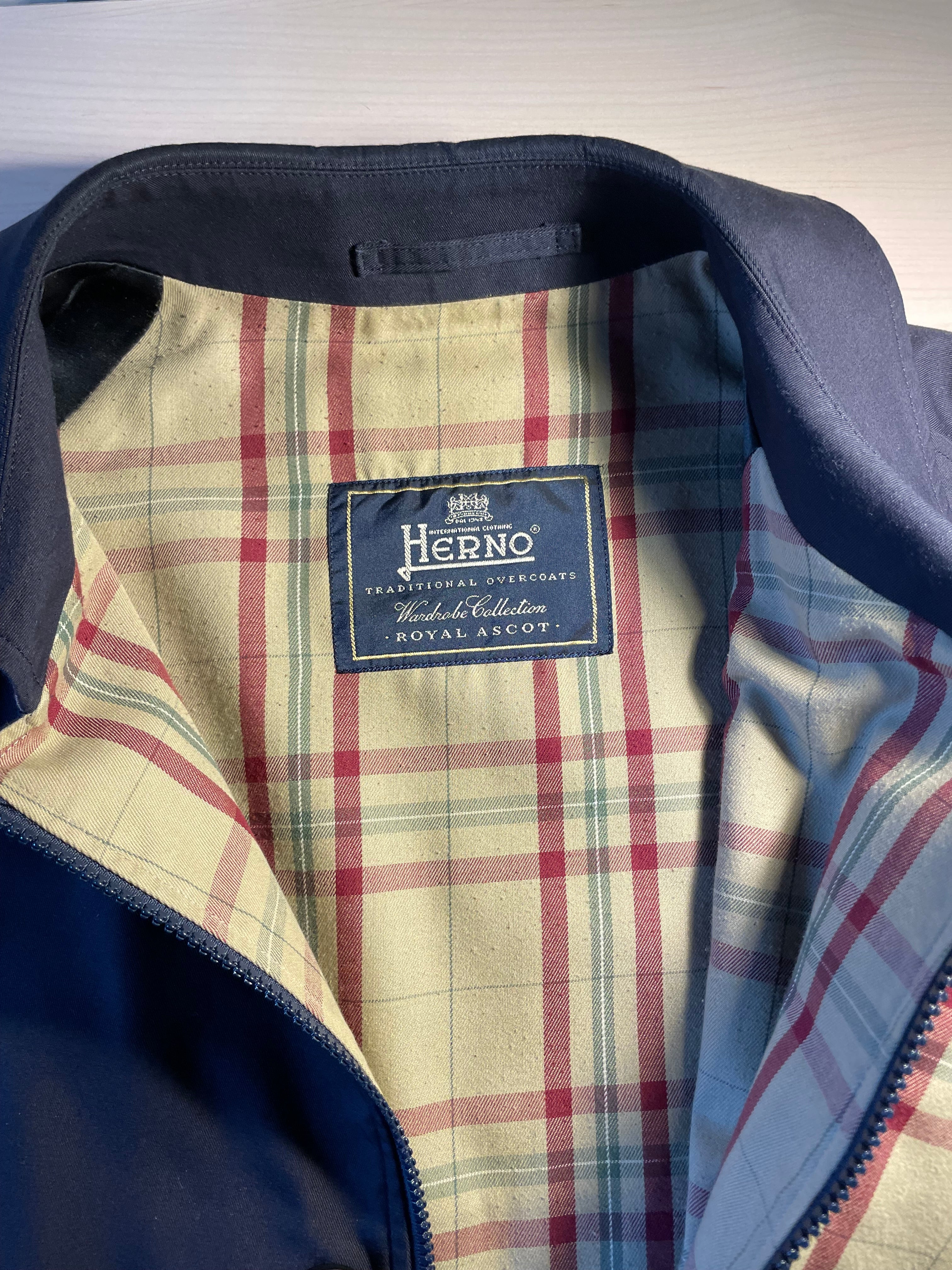 Trench Herno vintage blu