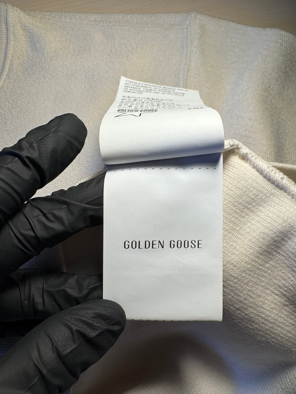 Felpa Golden Goose "Golden University” bianca