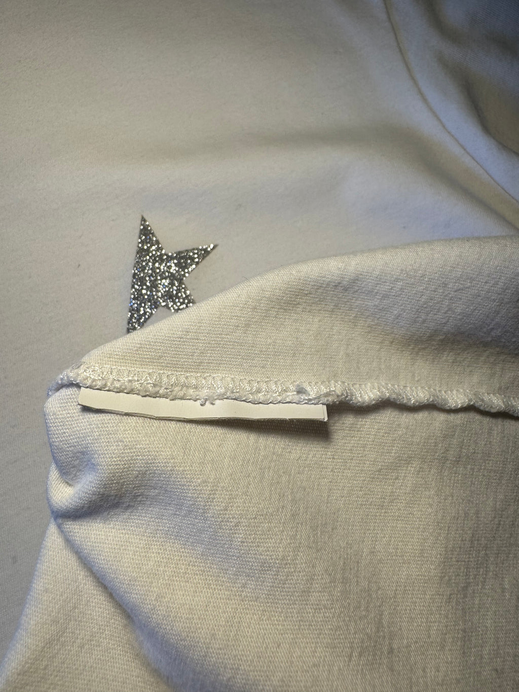 Maglia Golden Goose Star bianca stella argento